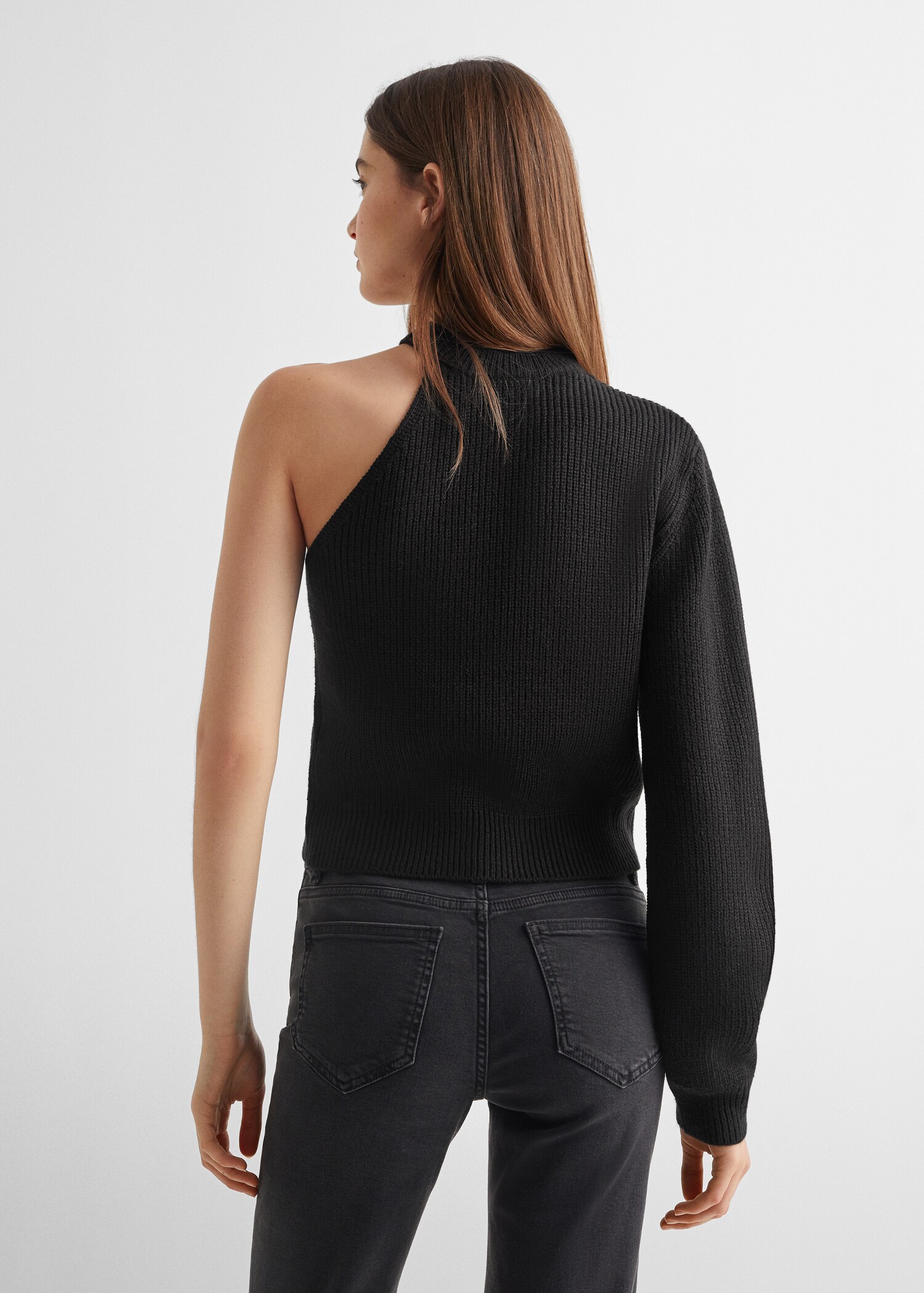 Pull-over maille asymétrique  - Verso de l’article