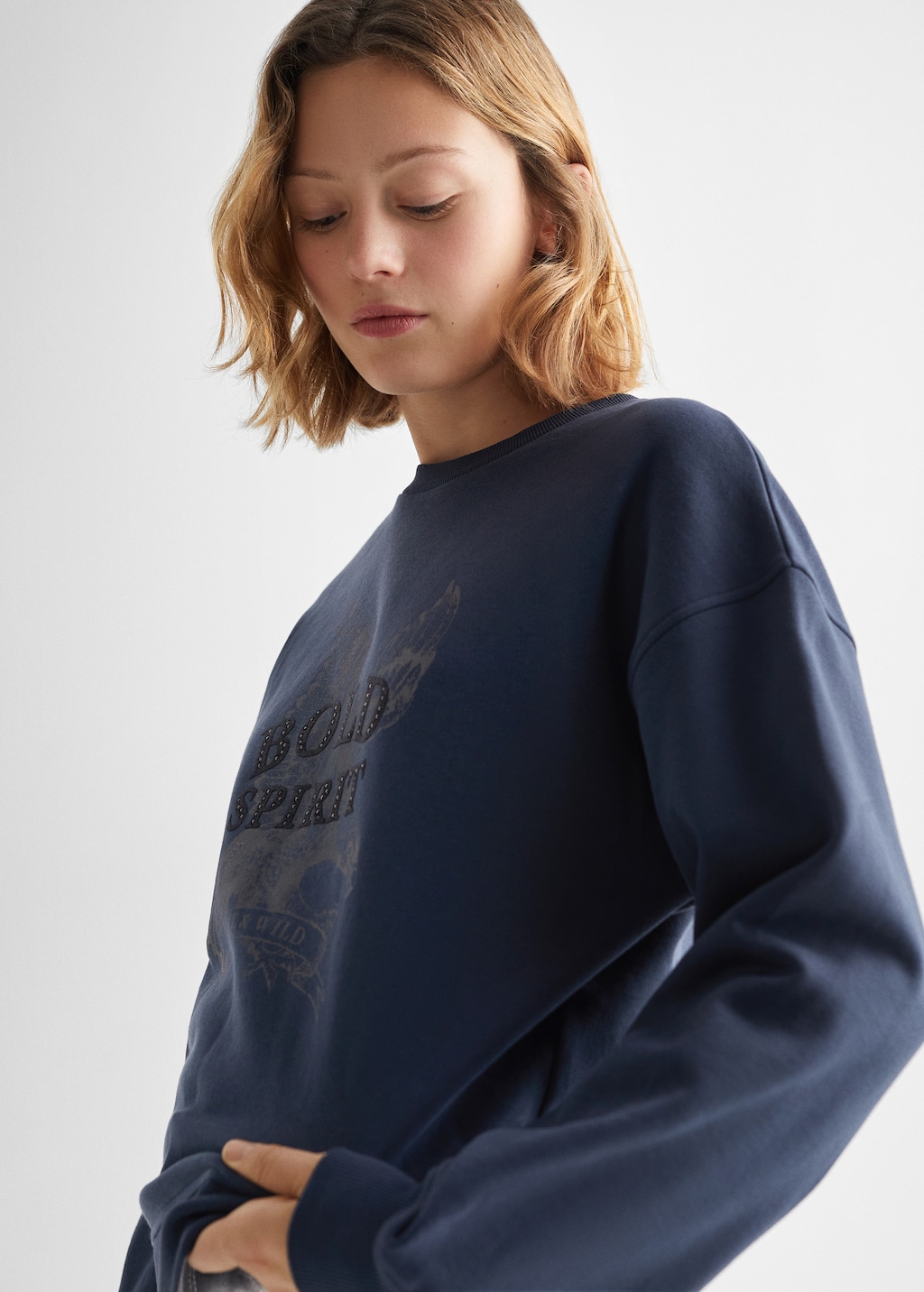Printed message sweatshirt - Teen | MANGO Niger Printed message sweatshirt - Teen | MANGO Niger