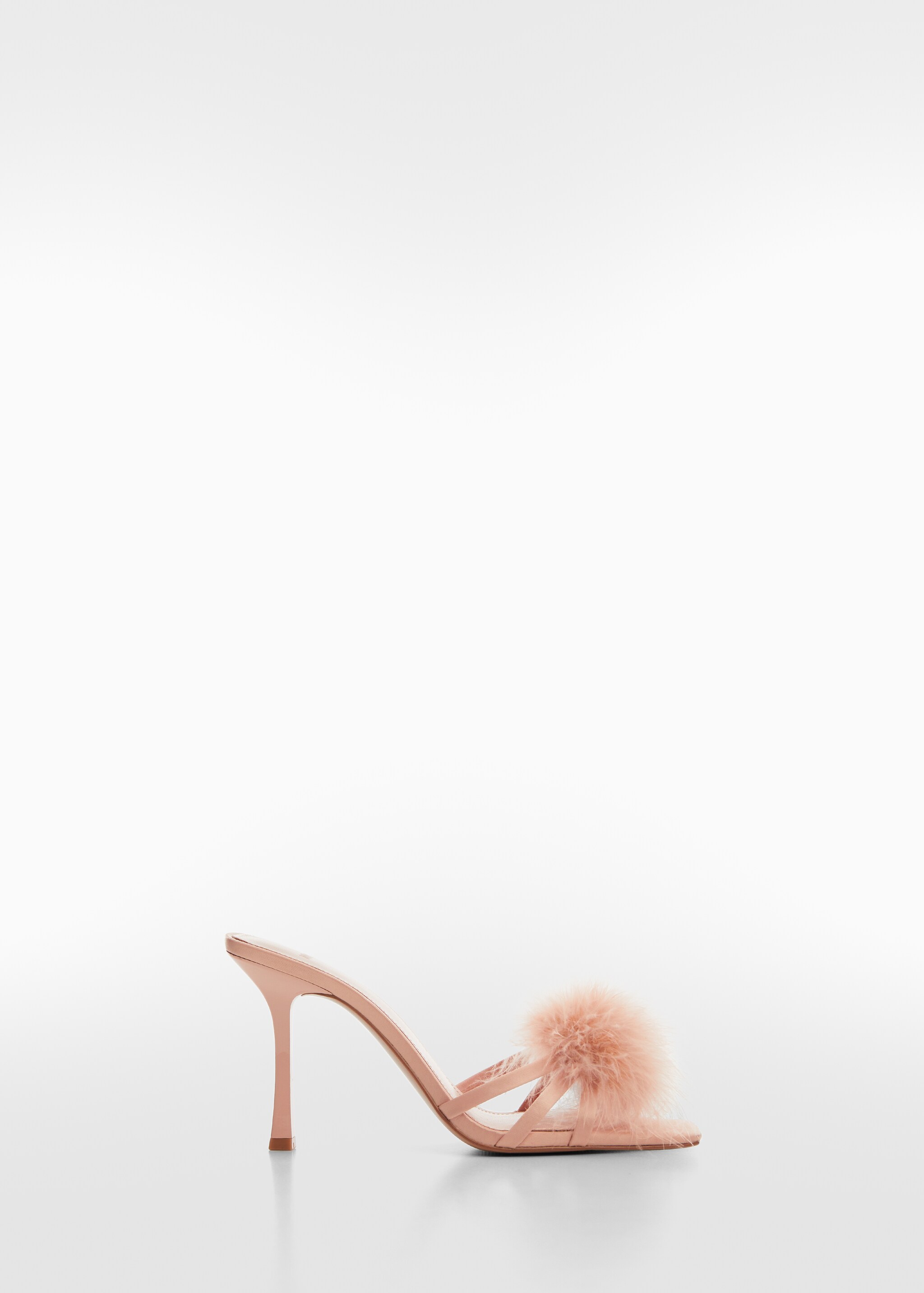 Sandals with feather decoration - Article without model