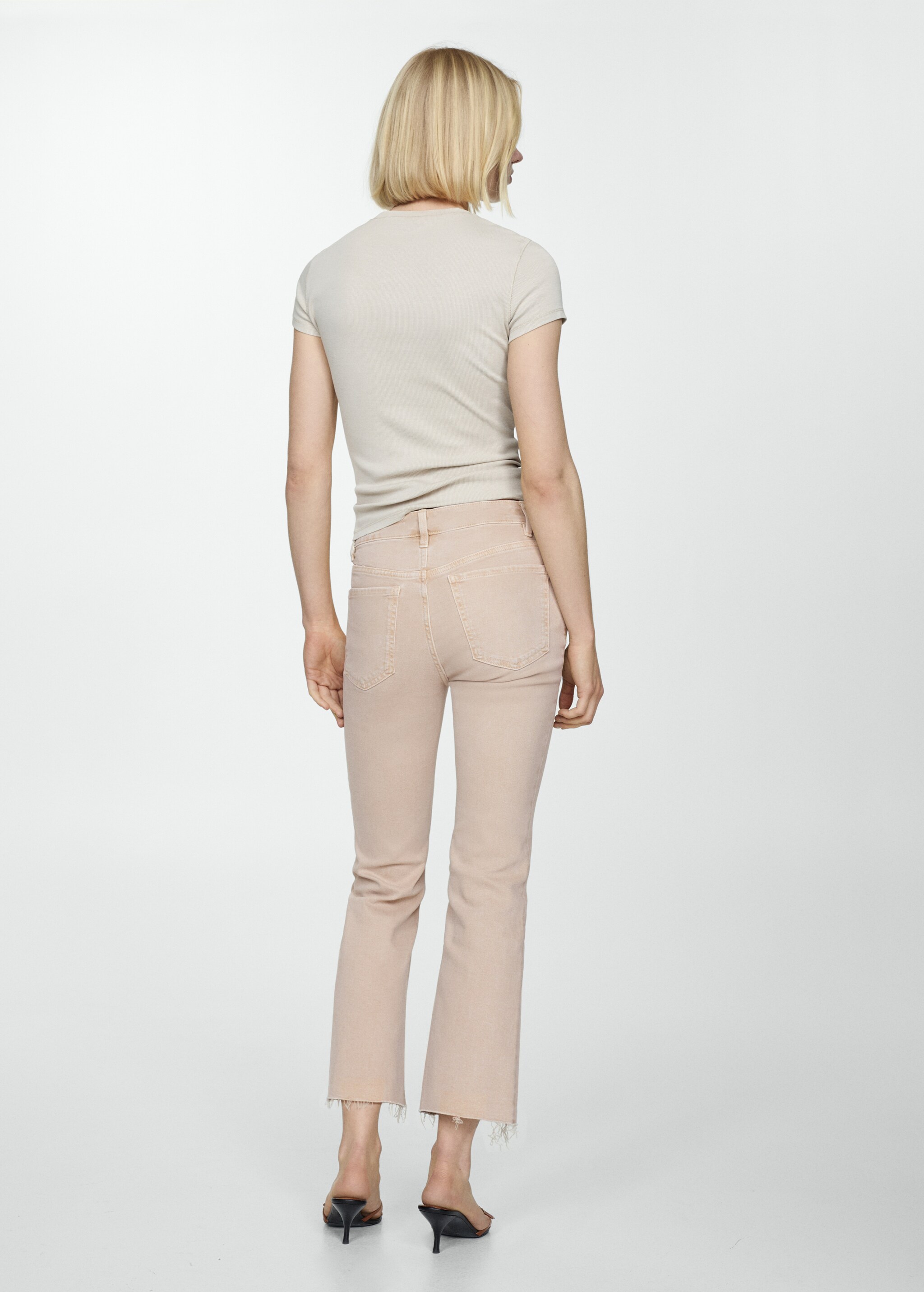 Sienna flare crop jean pantolon - Ürünün arkası
