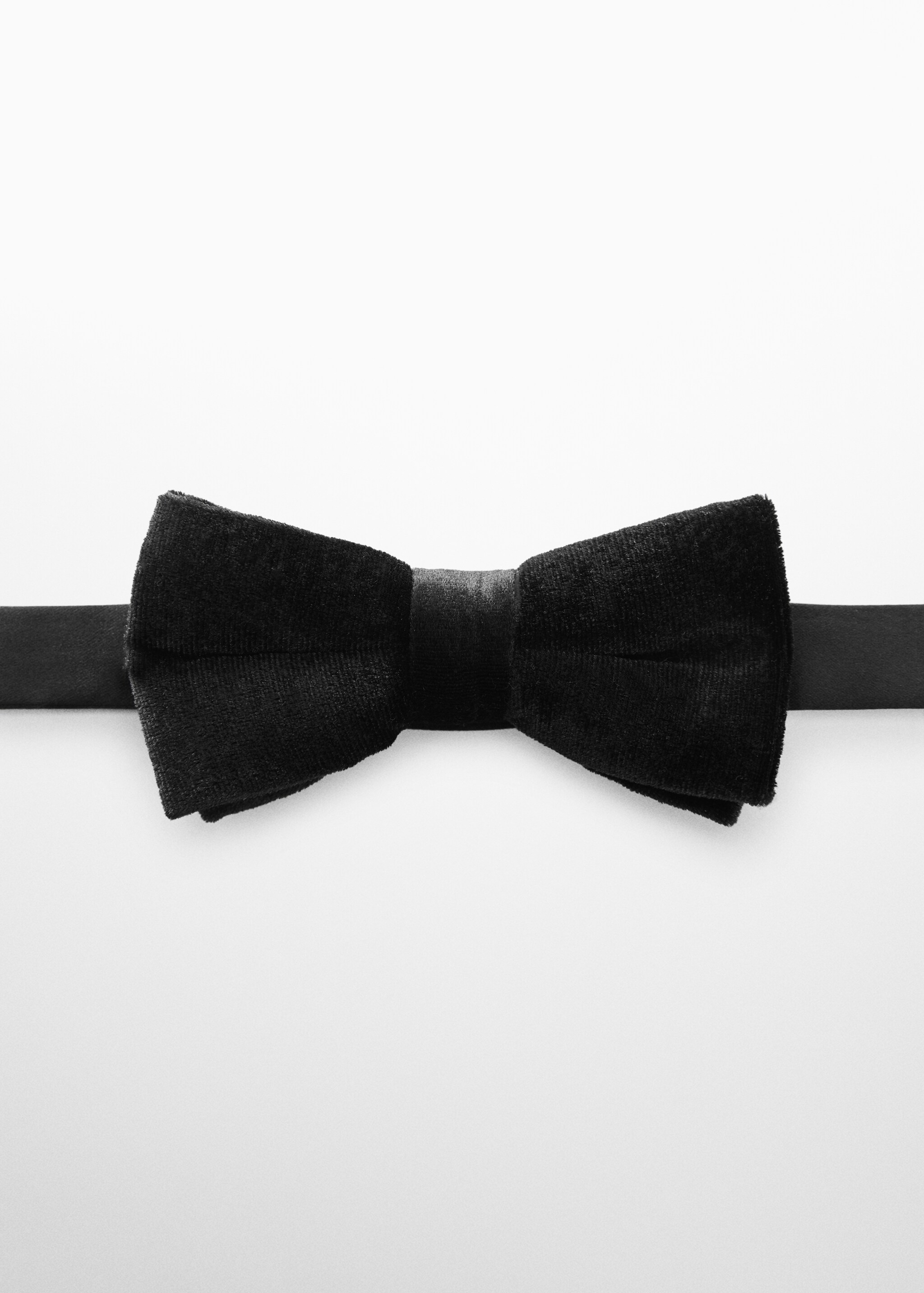 ربطة عنق فراشية قطيفة - منتج دون نموذج