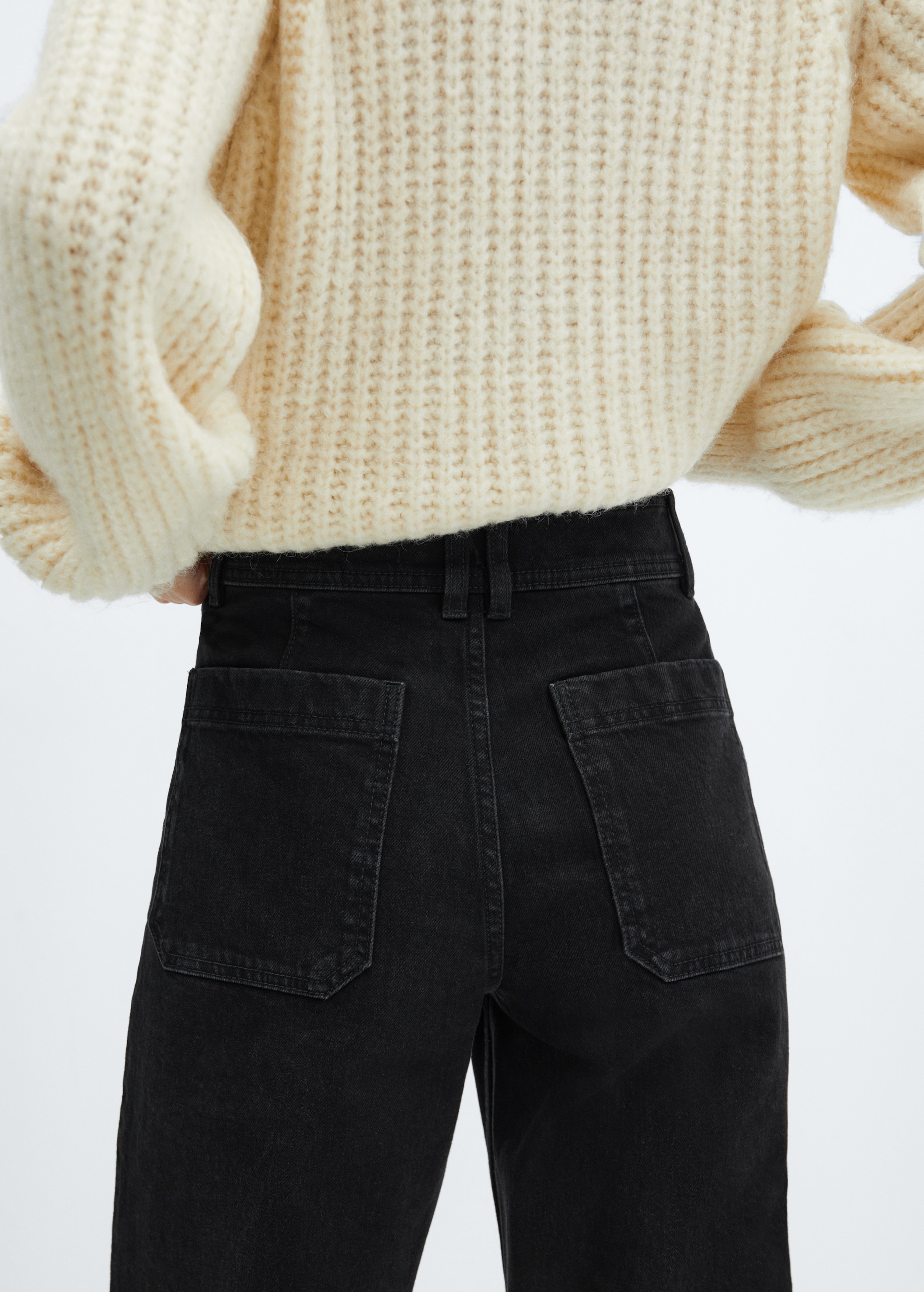 Jean style jupe-culotte Catherin taille haute - Détail de l'article 4