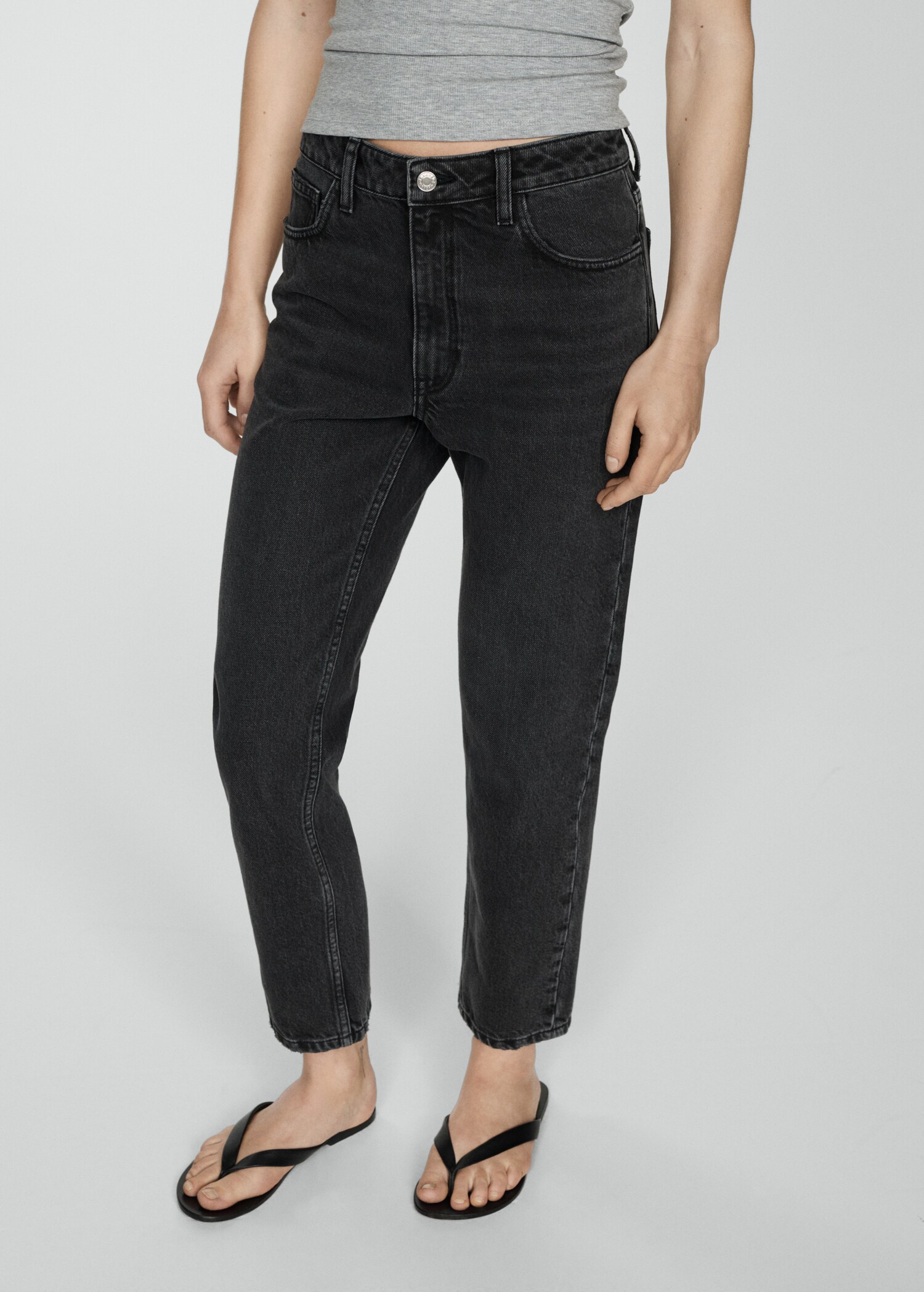Jeans Mom2000 mom tiro alto - Plano medio