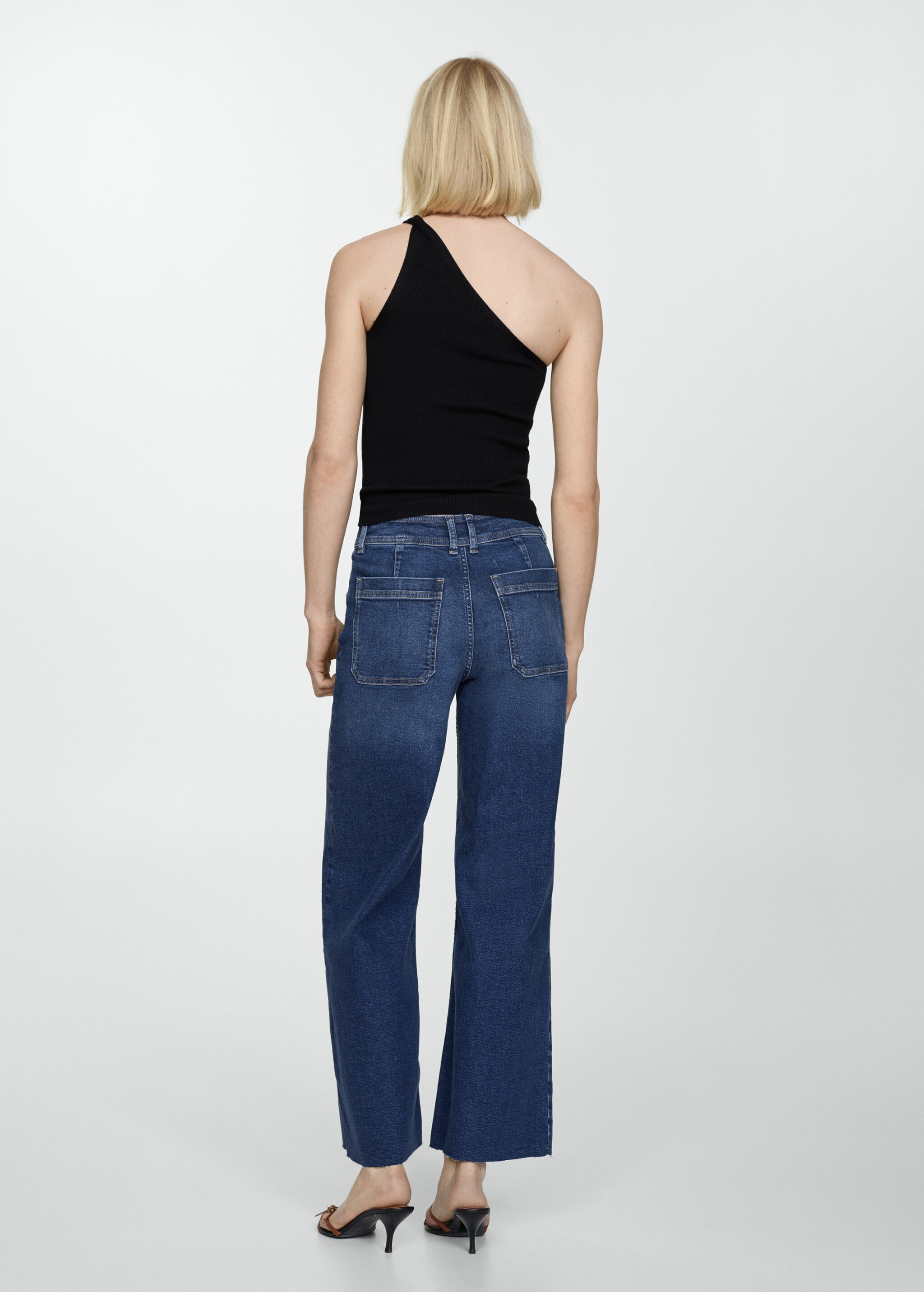 Jean style jupe-culotte Catherin taille haute - Verso de l’article