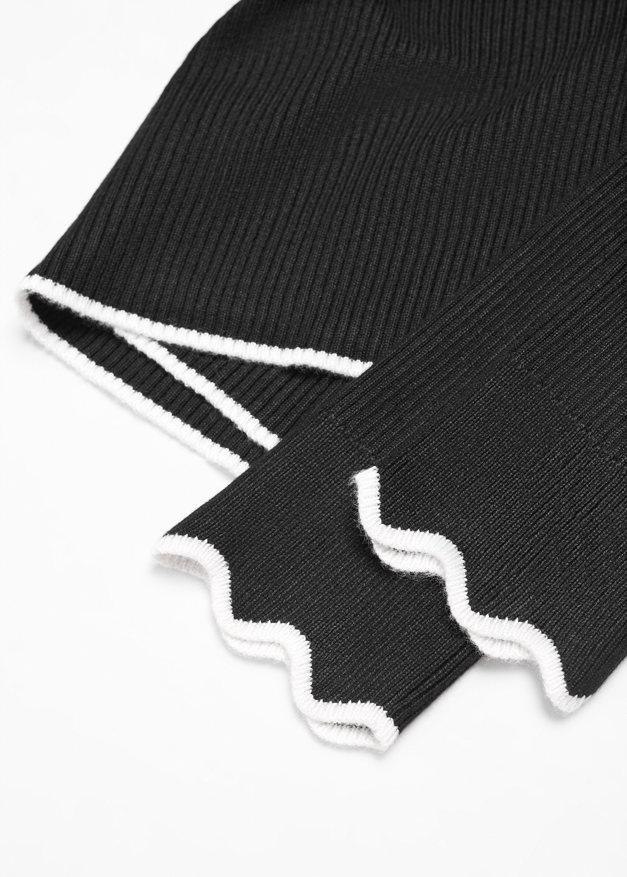 Contrast ribbed sweater - Details of the article 8