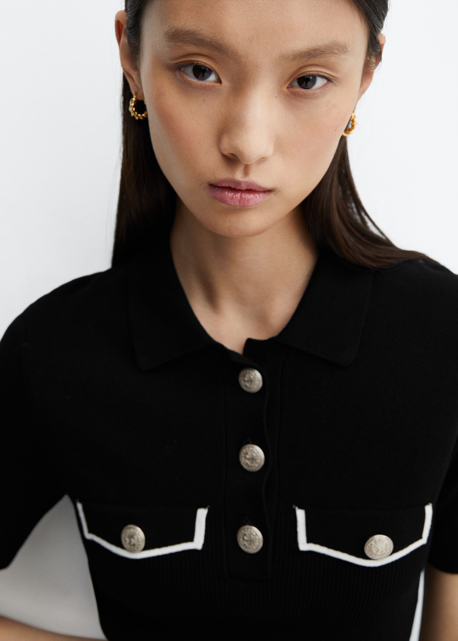 Robe maille col polo - Détail de l'article 1