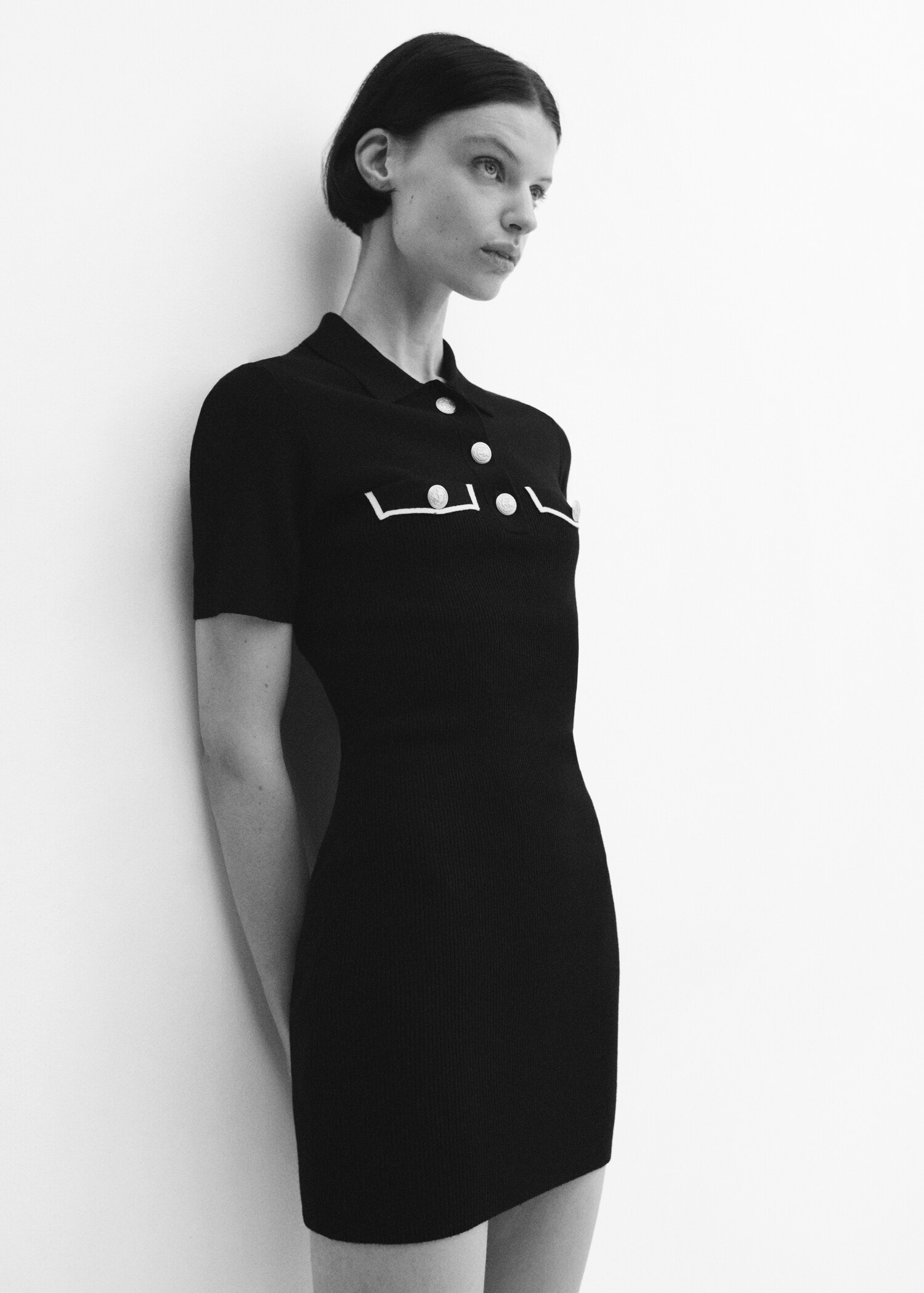 Robe maille col polo - Détail de l'article 2