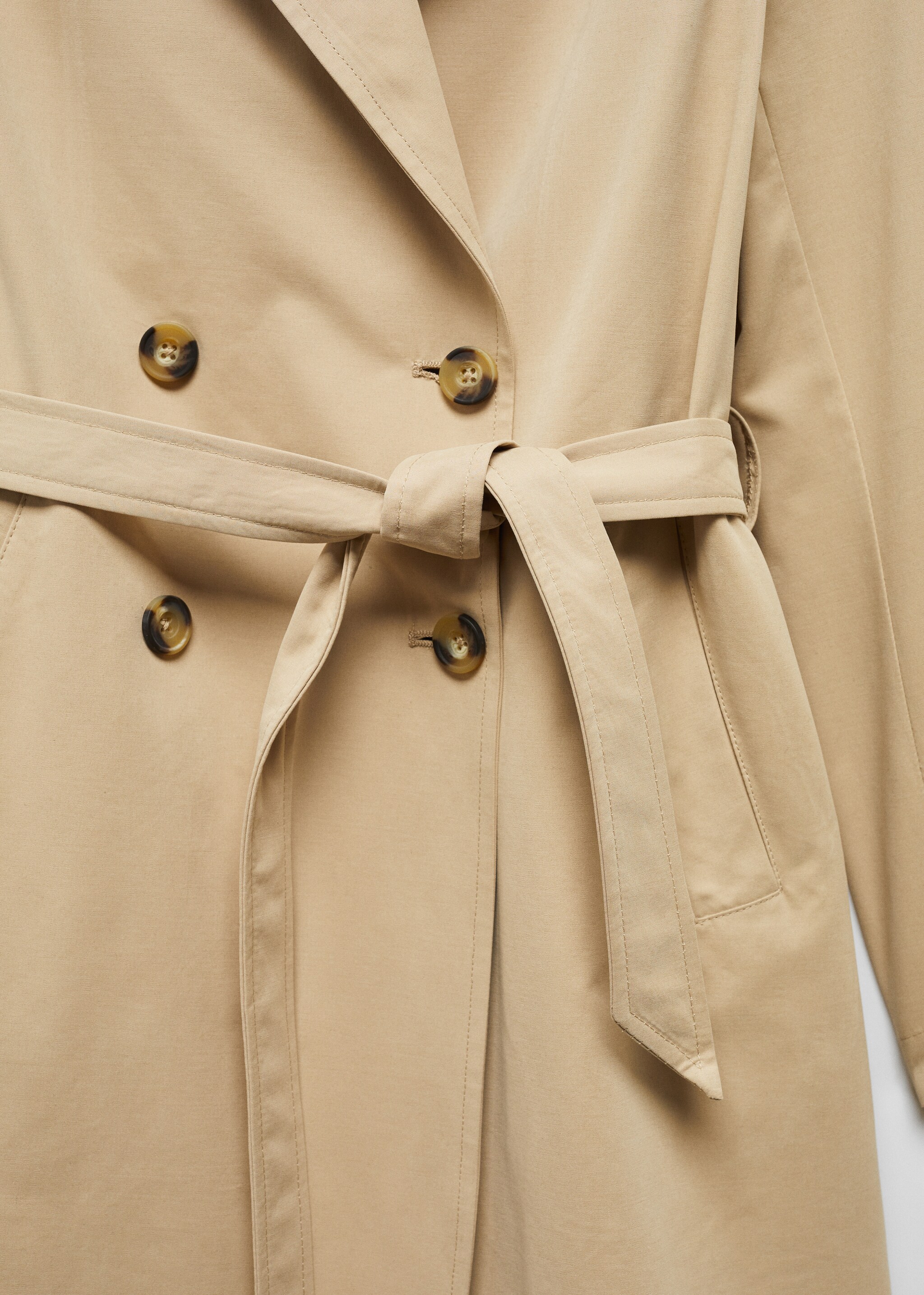 Classic trench coat with belt - Details of the article 8