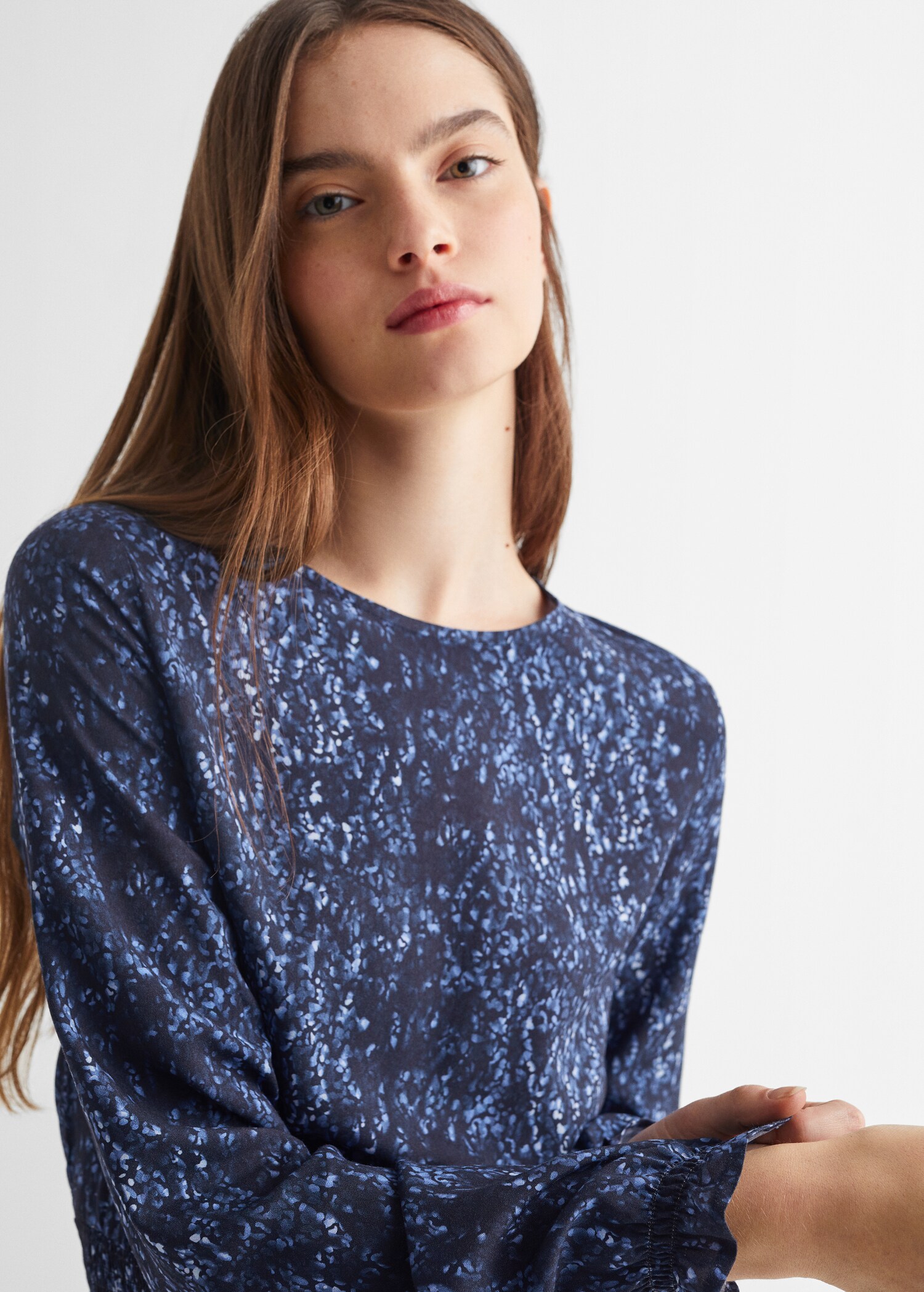 Printed ruched dress - Details of the article 1