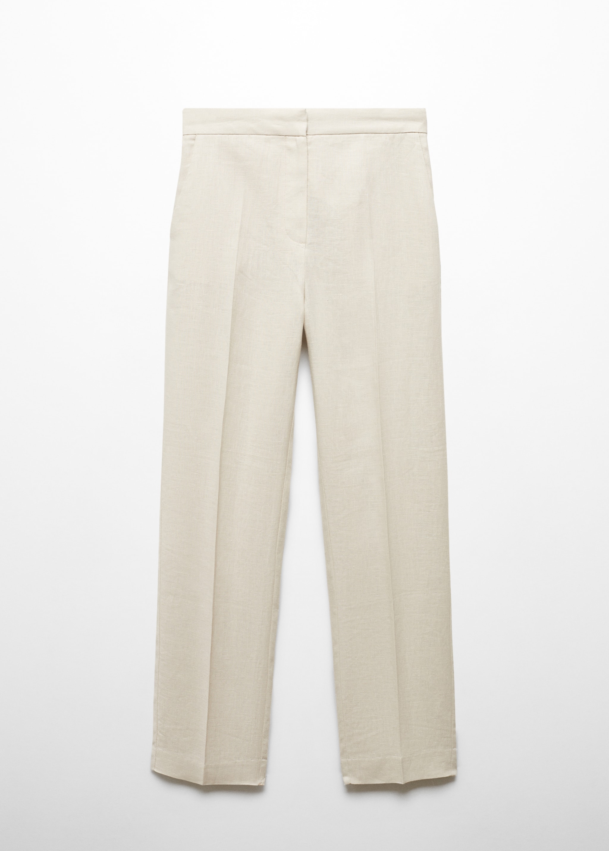 100% linen straight trousers - Article without model