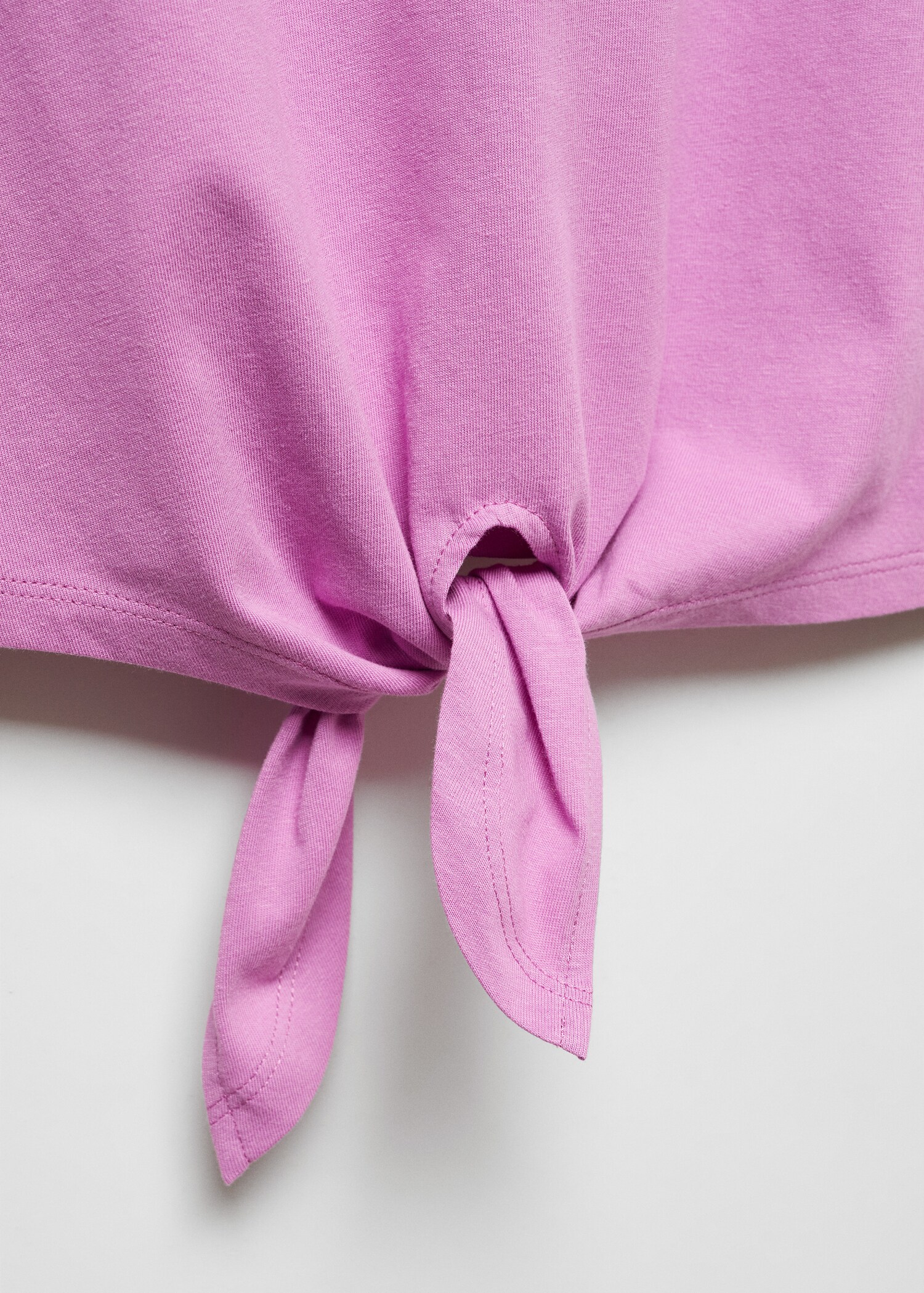 Knot cotton t-shirt - Details of the article 8