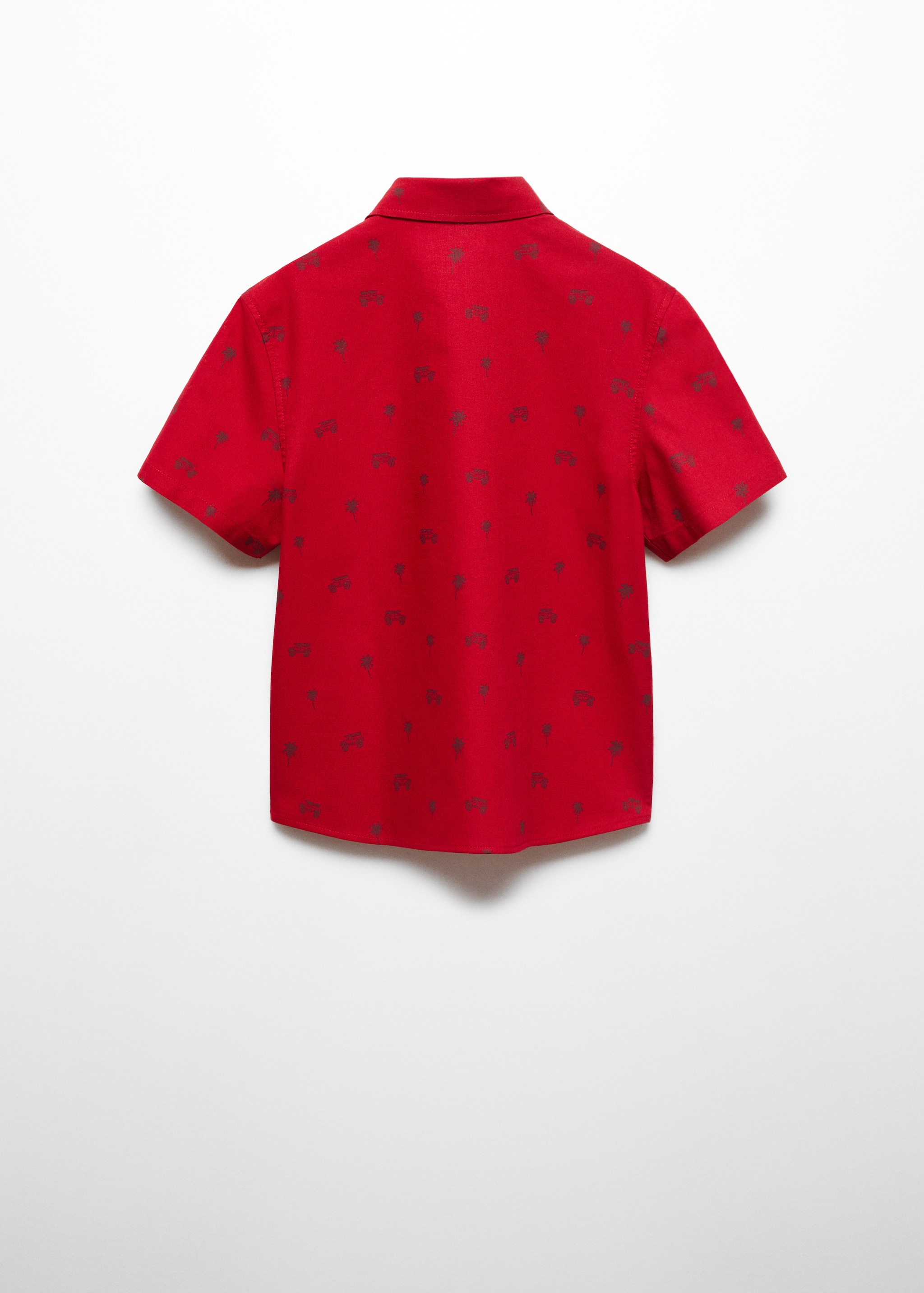 Printed cotton shirt - Reverse of the article