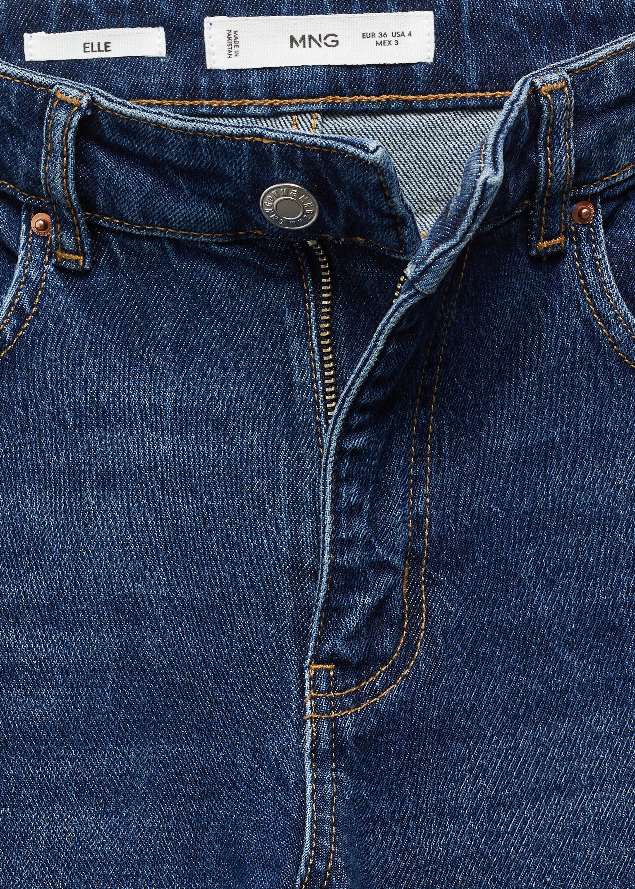 Medium-rise straight jeans with slits - Details of the article 8