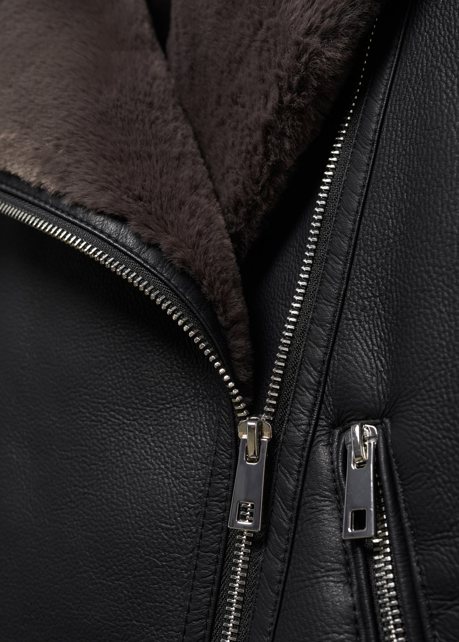 Faux shearling-lined jacket - Details of the article 8