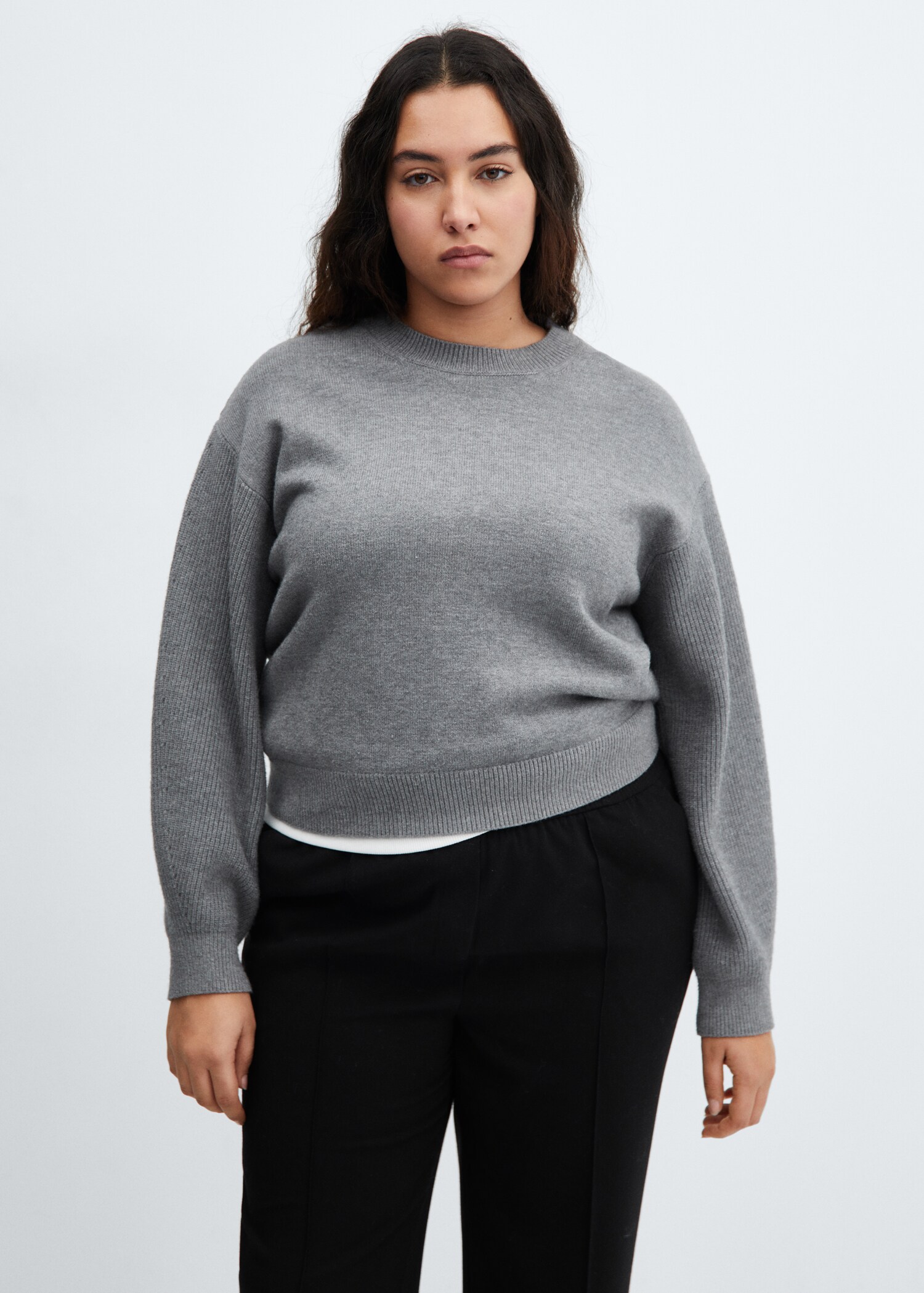 Elastic-waist straight pants - Details of the article 5