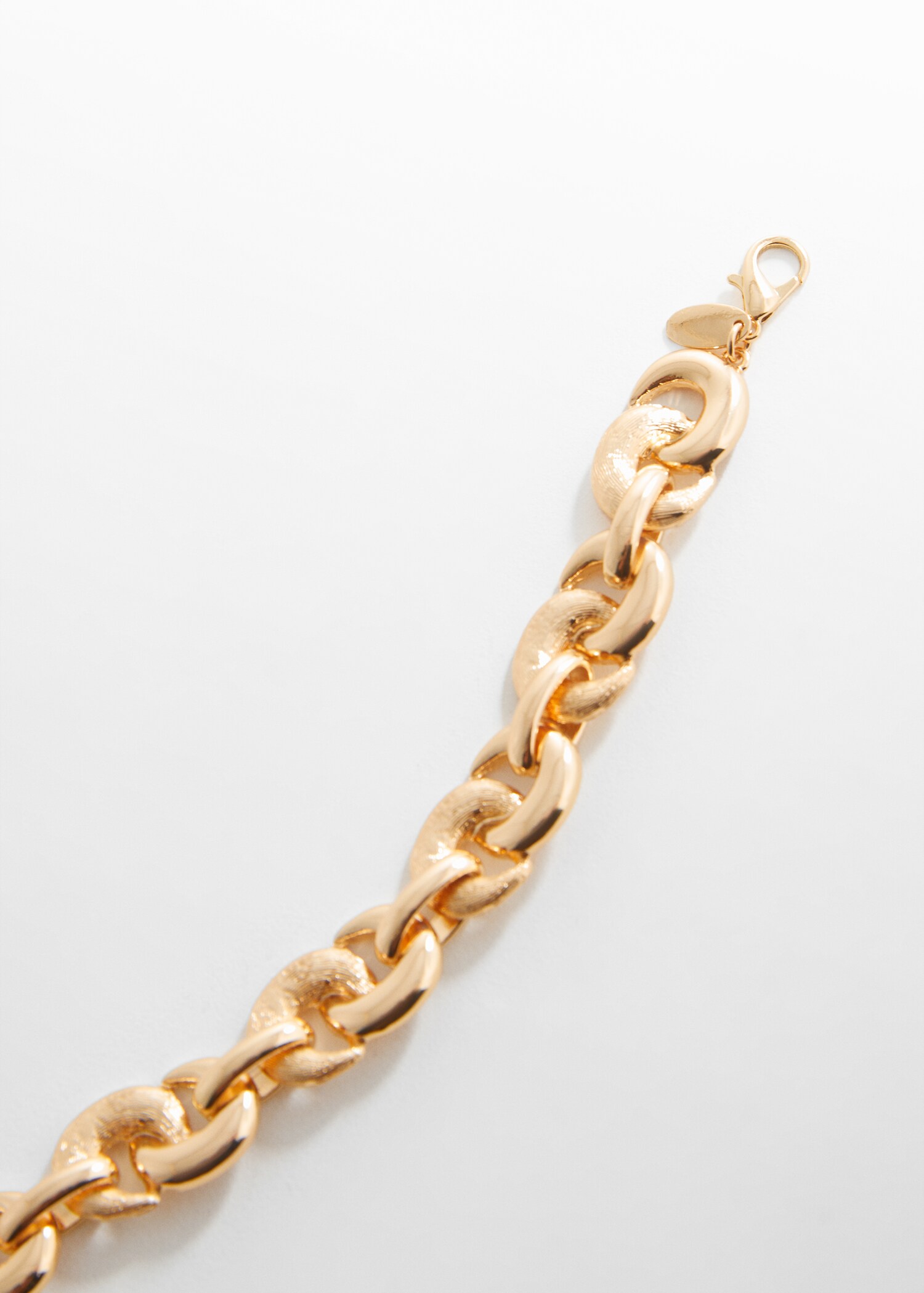 Textured chain necklace - Medium plane