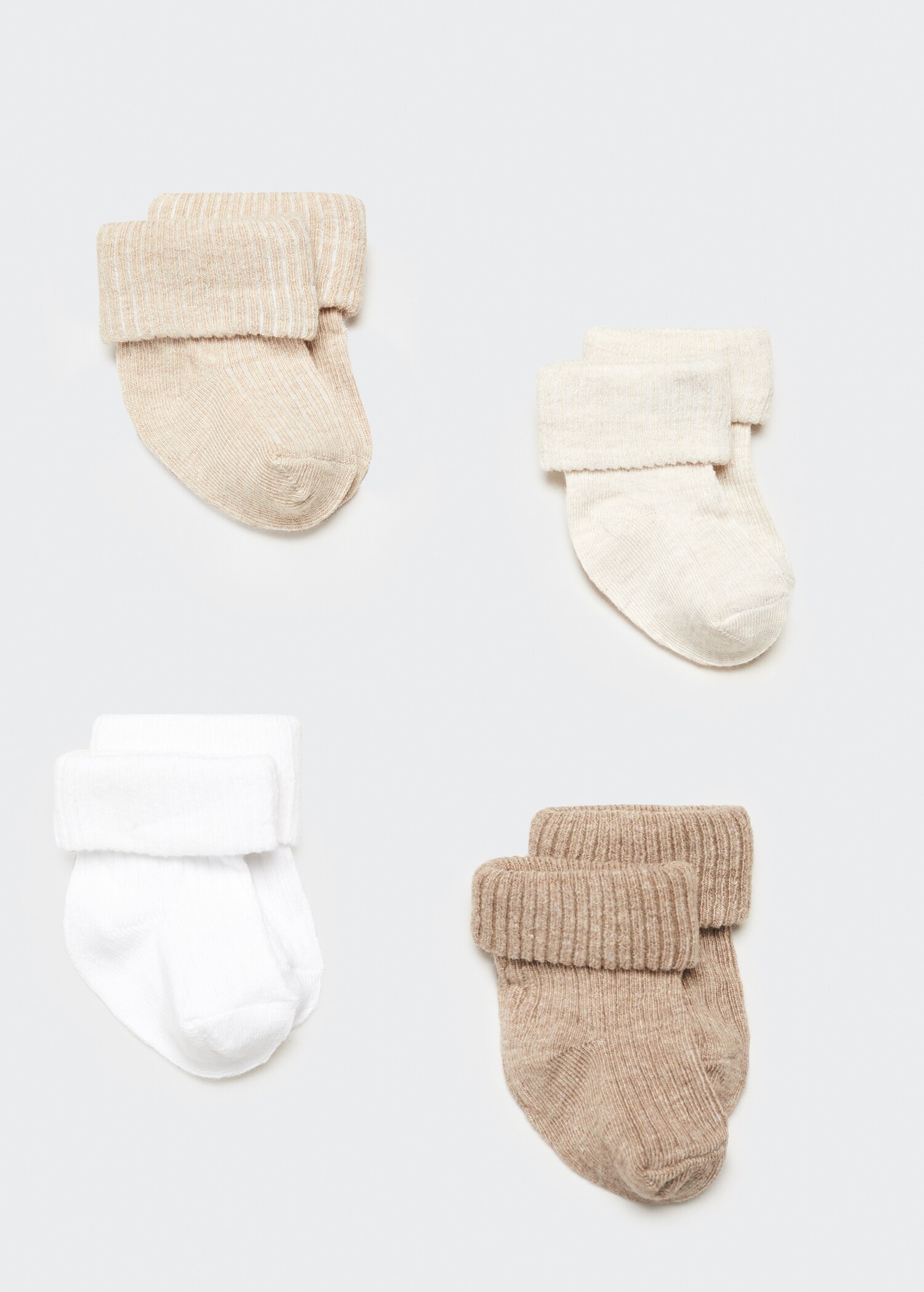 4 pack ribbed socks - Изделие без модели