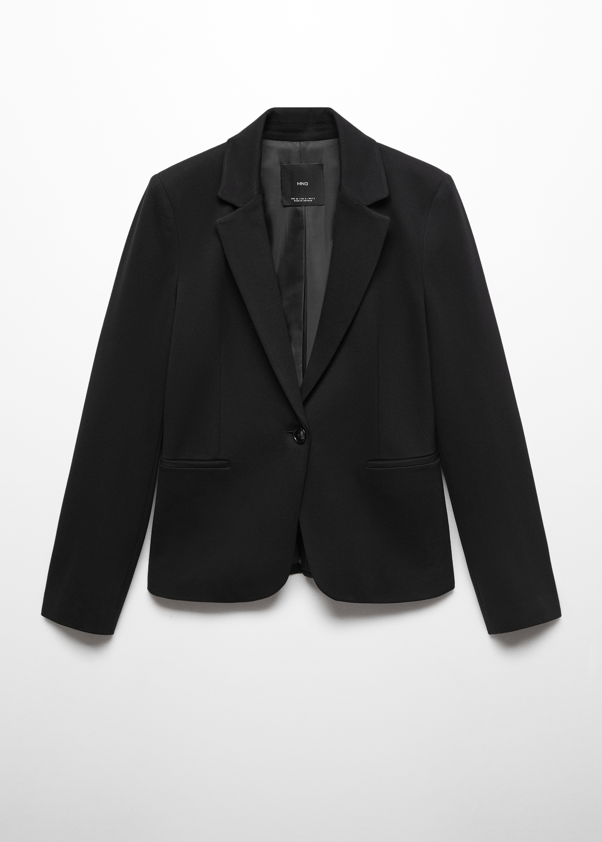 Fitted blazer with blunt stitching - Article without model