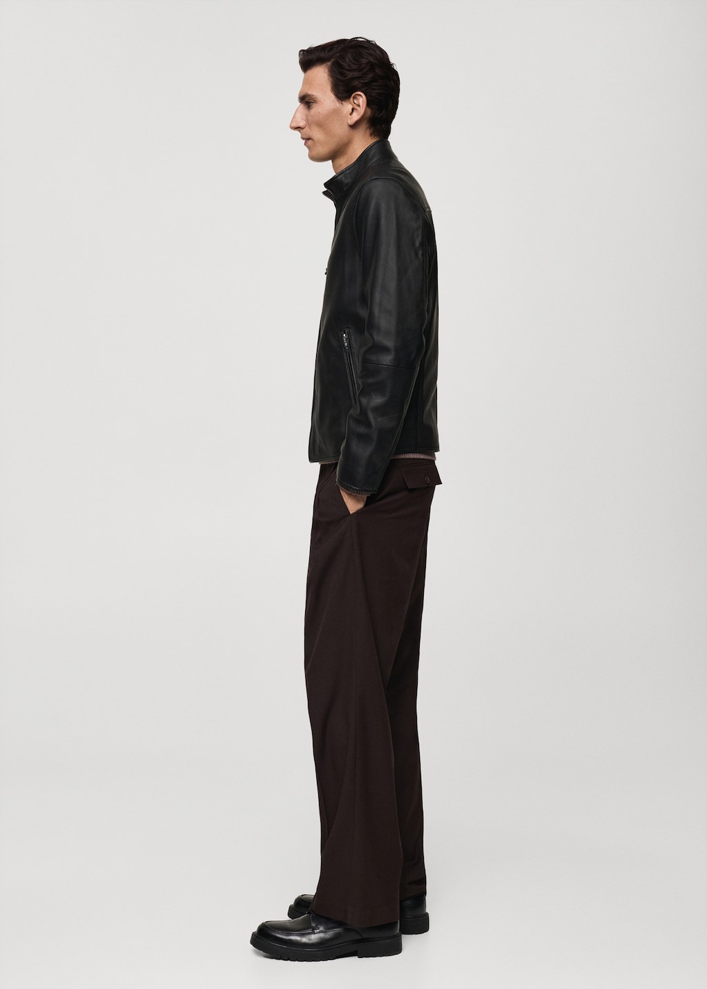 Mango leather biker jacket 2025