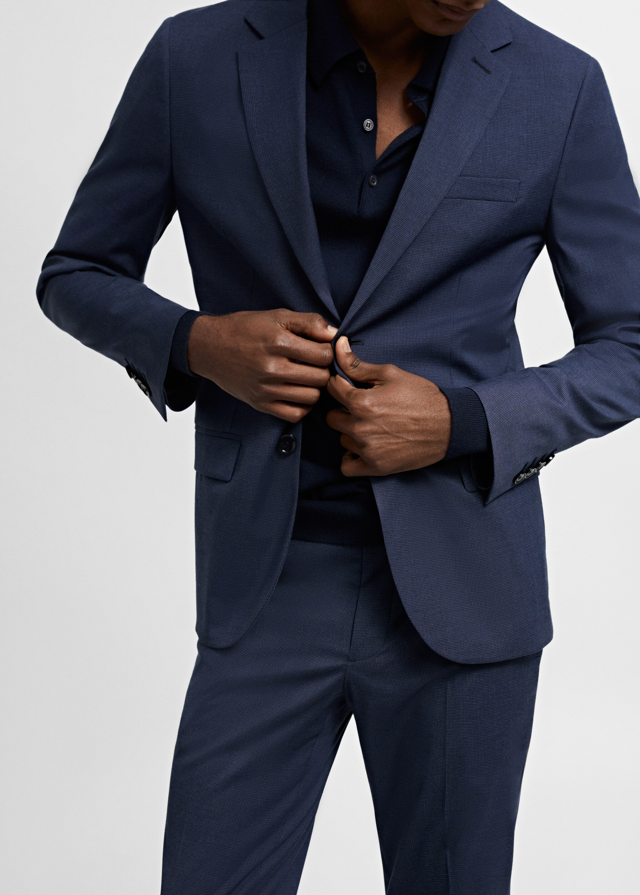 Super slim-fit suit jacket in stretch fabric - Details of the article 4