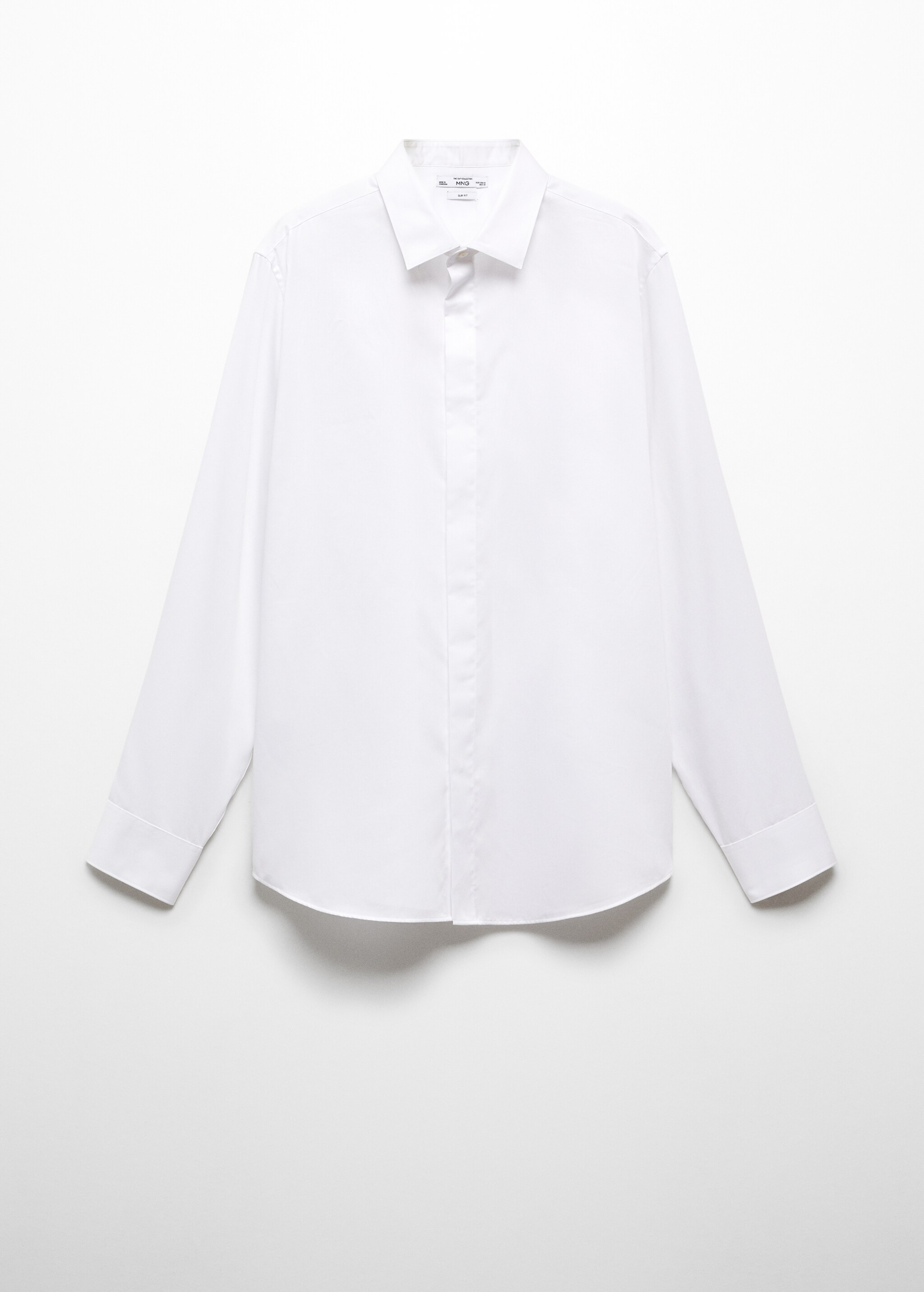100% cotton slim-fit suit shirt - Article without model