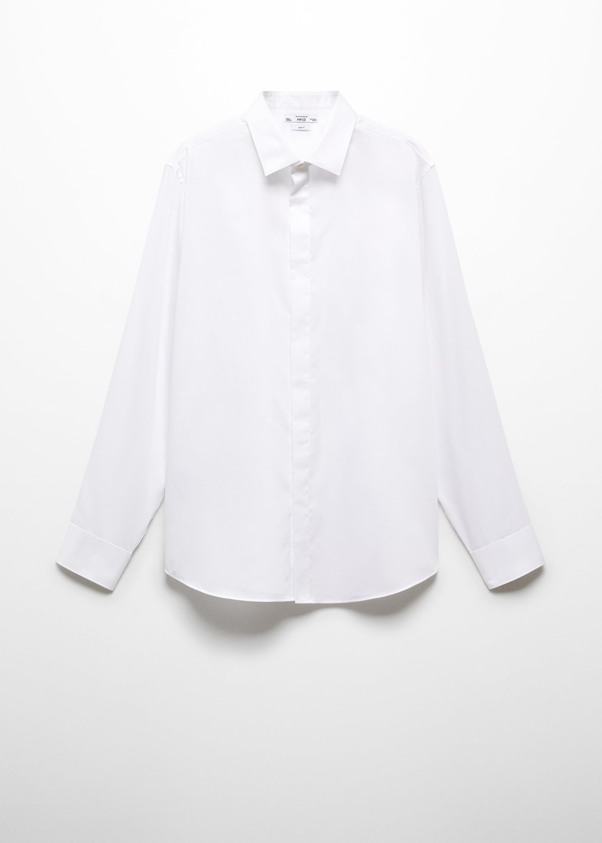 Camisa de fato slim fit de 100% algodão - Artigo sem modelo