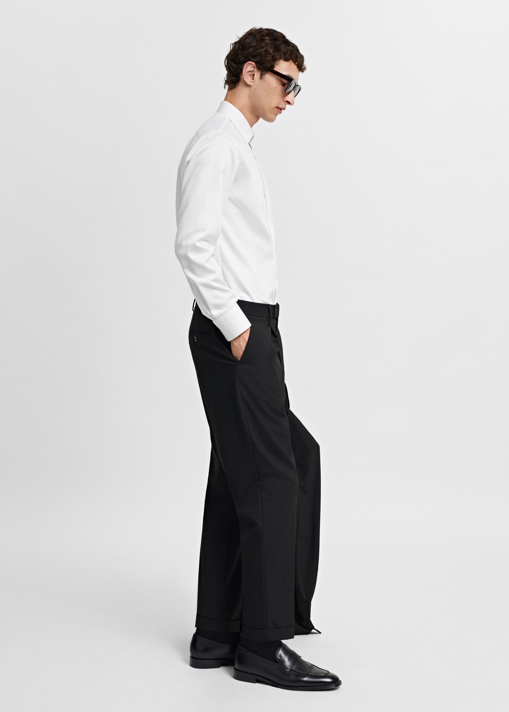 100% cotton slim-fit suit shirt - Детальніше про товар 2