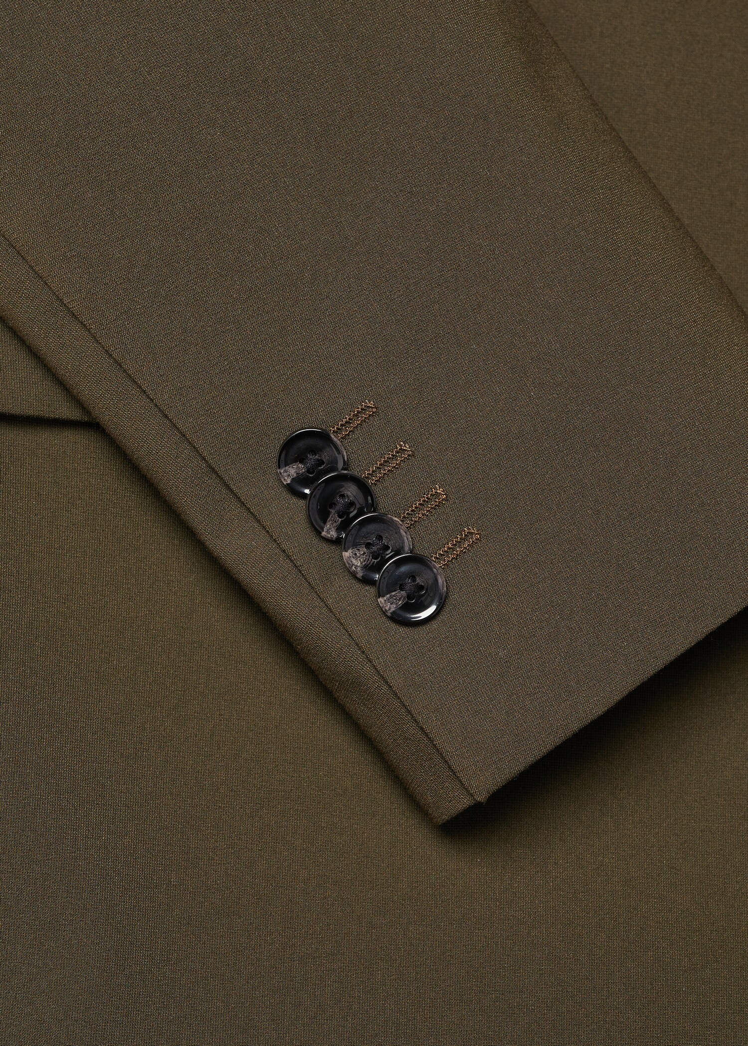 Slim fit double-breasted suit blazer - Details of the article 0
