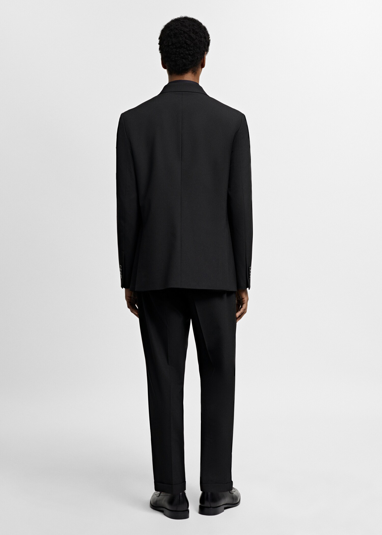 Slim Fit-Anzugblazer in Wickel-Optik - Rückseite des Artikels