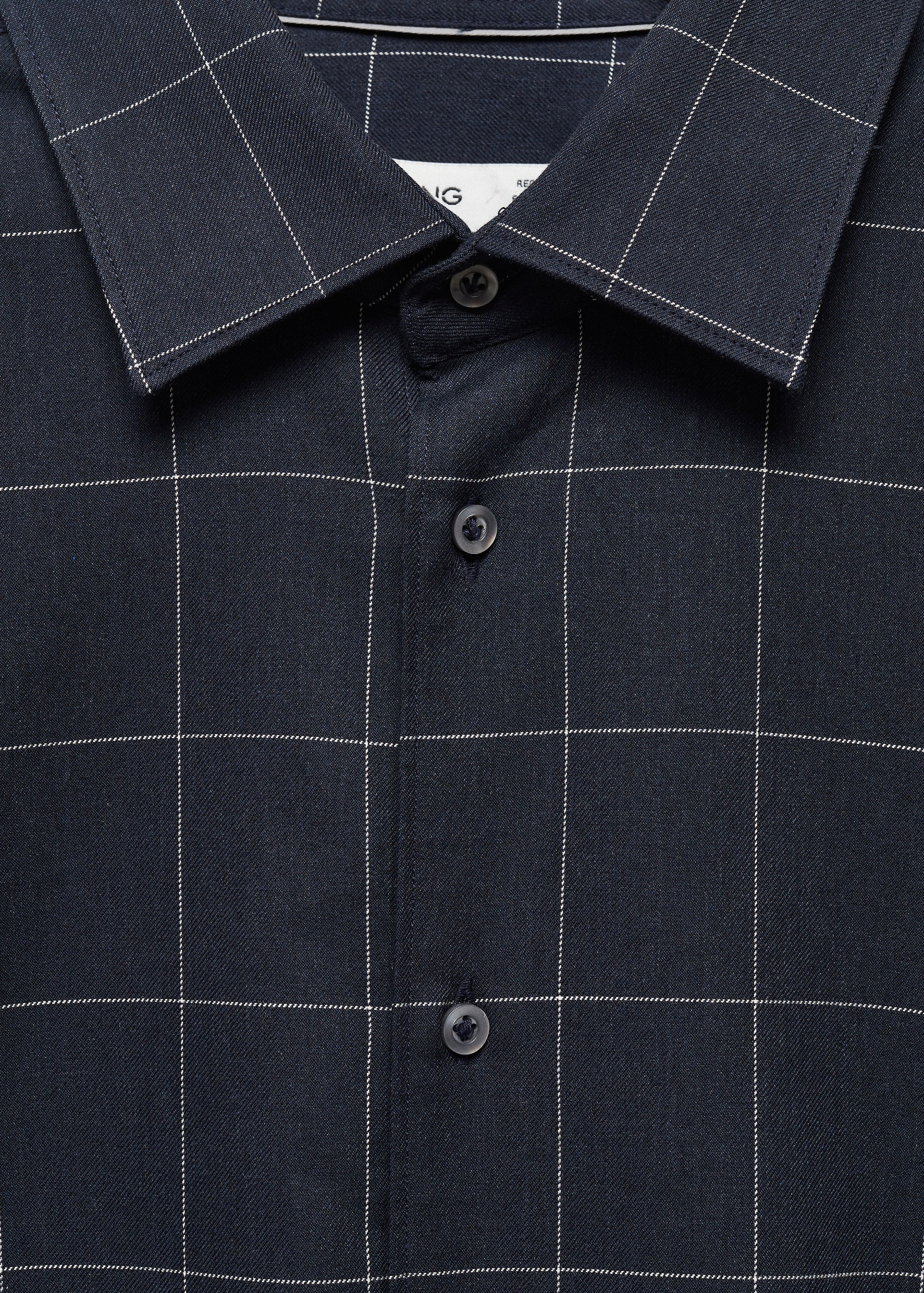 Check flannel cotton shirt - Details of the article 8