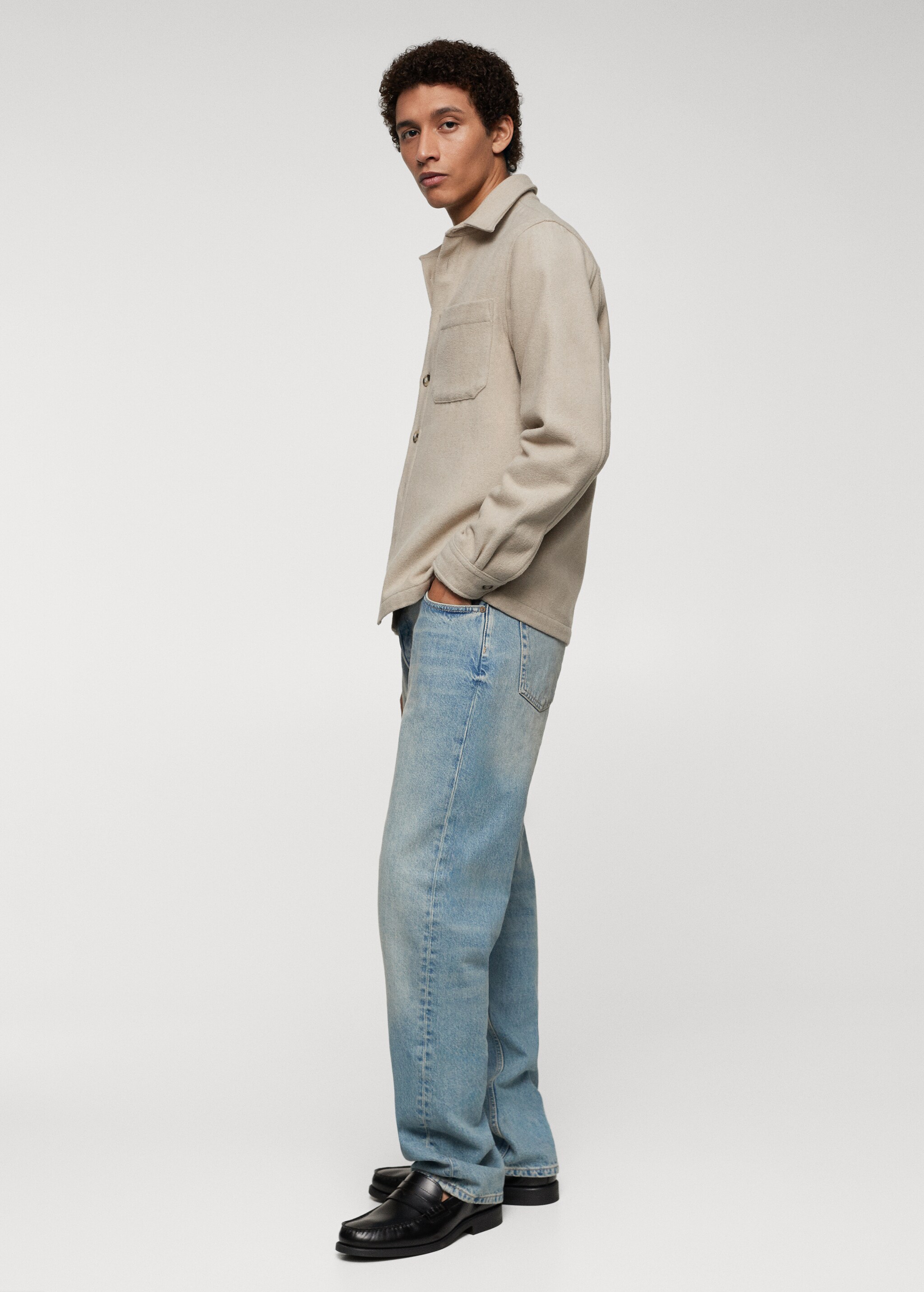 Regular-fit overshirt with pocket - Details of the article 2