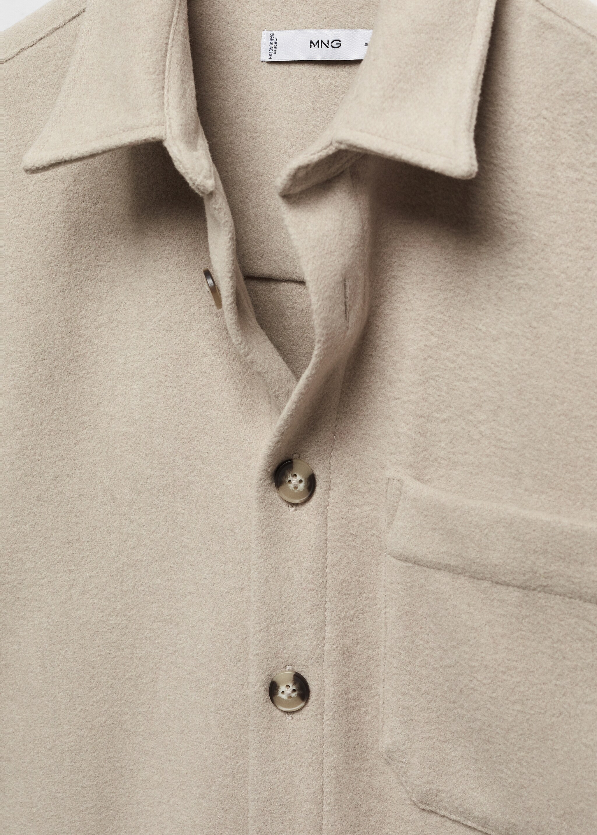 Верхняя рубашка regular fit с карманом - Деталь изделия 8