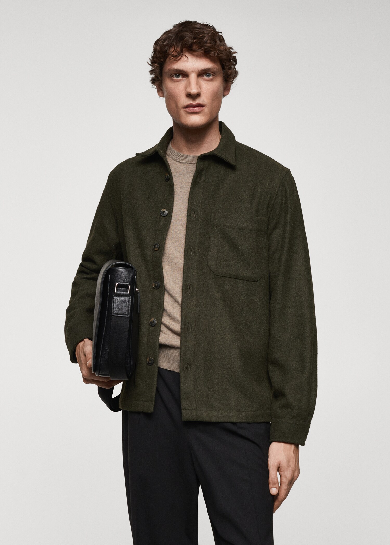 Regular Fit-Overshirt mit Tasche - Herren | MANGO Deutschland