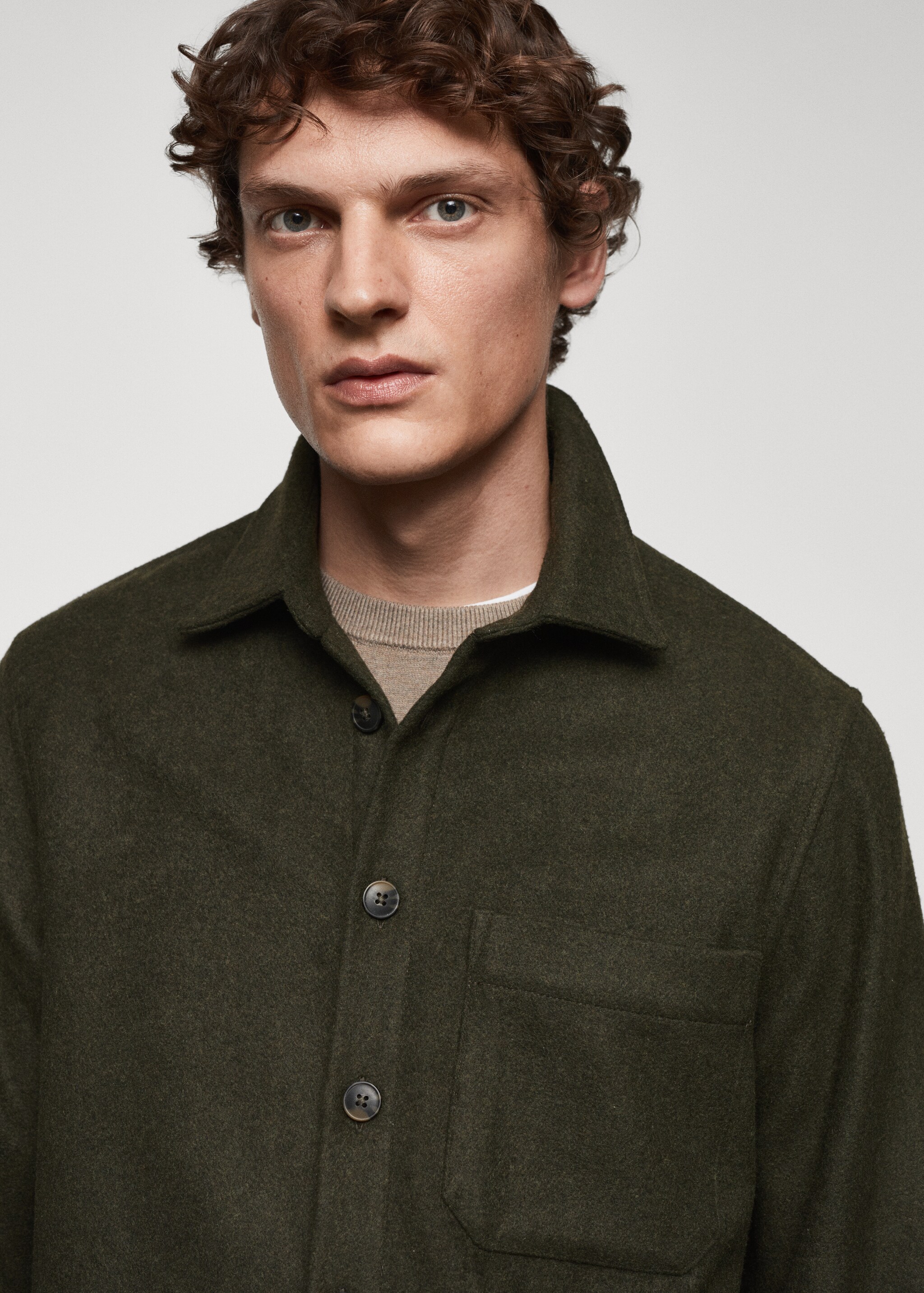 Regular-fit overshirt with pocket - Details of the article 1
