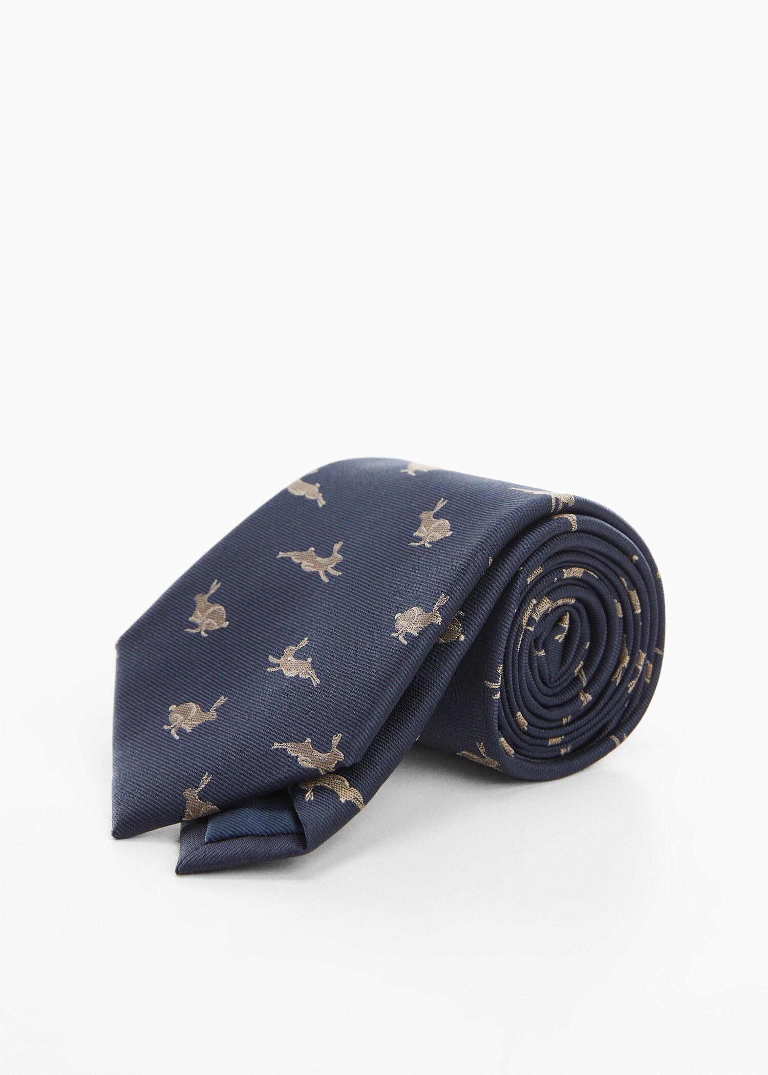 Tie with animals print  - Medium plane