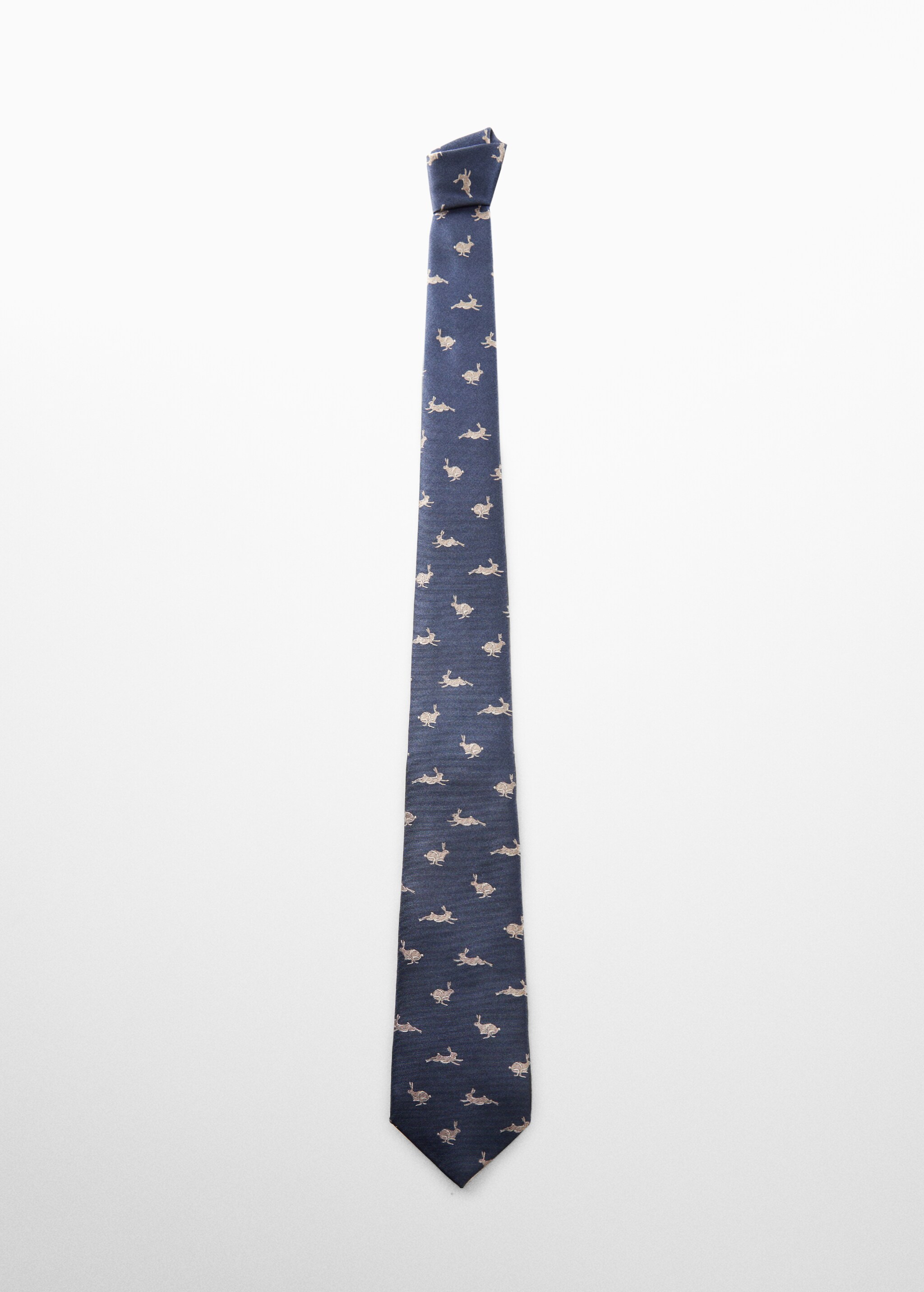 ربطة عنق بطبعة حيوان - منتج دون نموذج