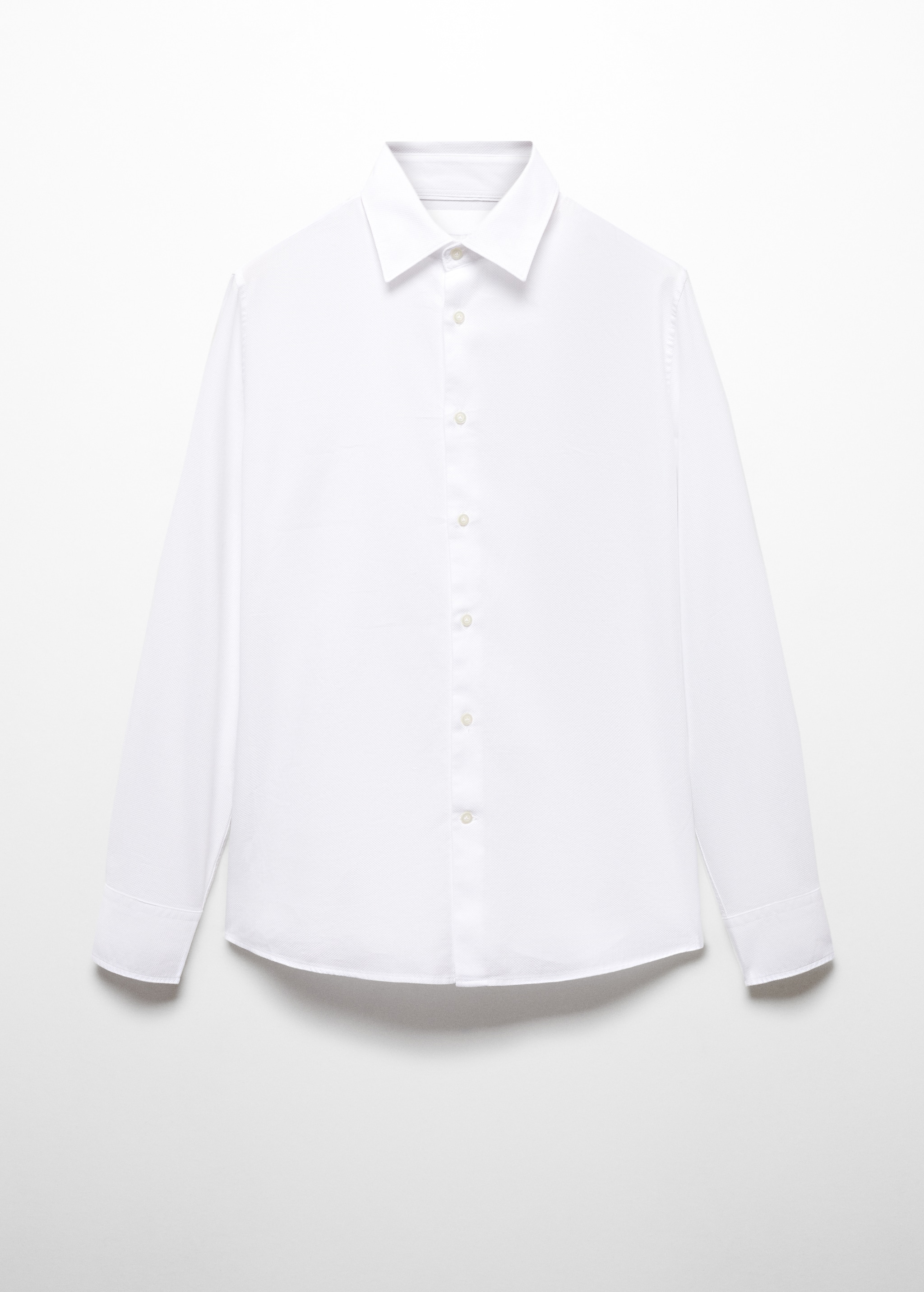 Camisa de algodão slim fit com estrutura - Artigo sem modelo