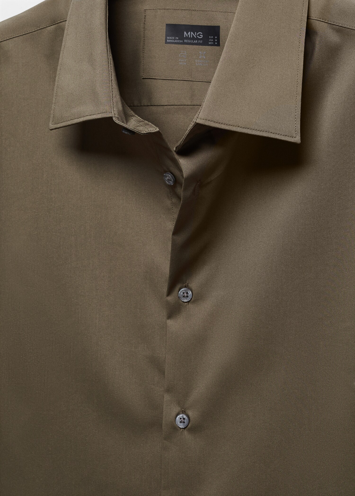 Regular-fit stretch cotton shirt - Details of the article 8