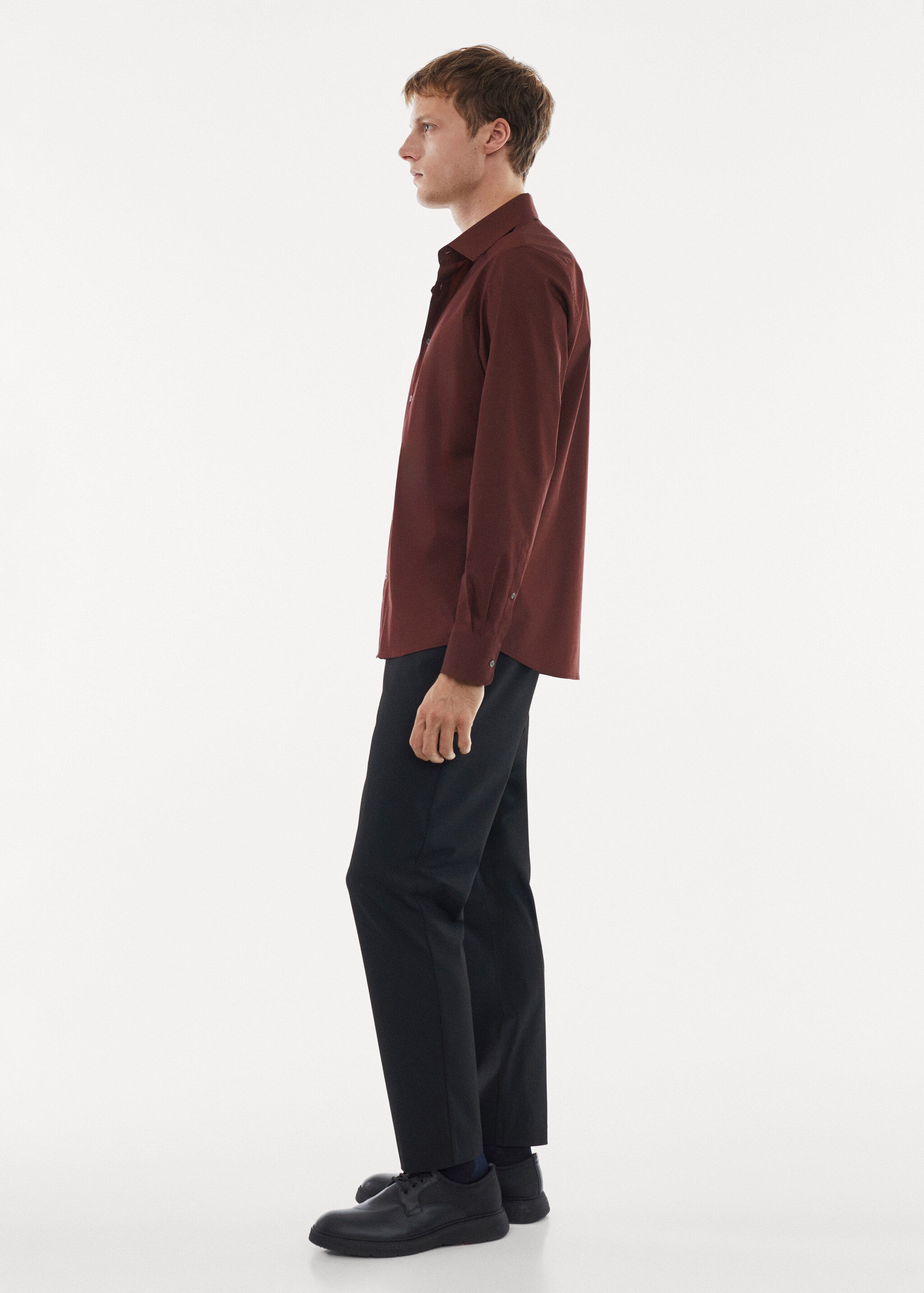 Regular-fit stretch cotton shirt - Details of the article 2