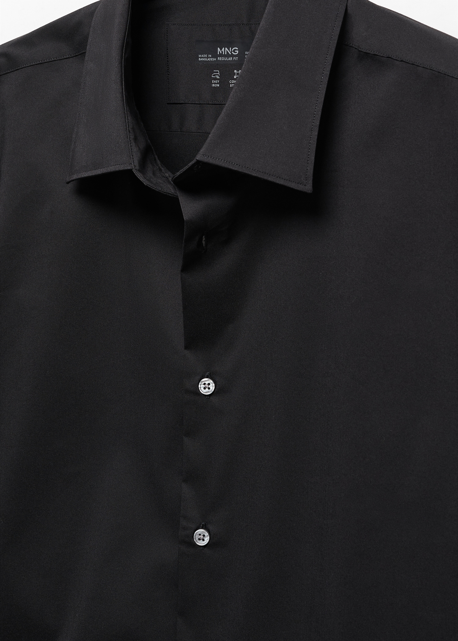 Regular-fit stretch cotton shirt - Details of the article 8