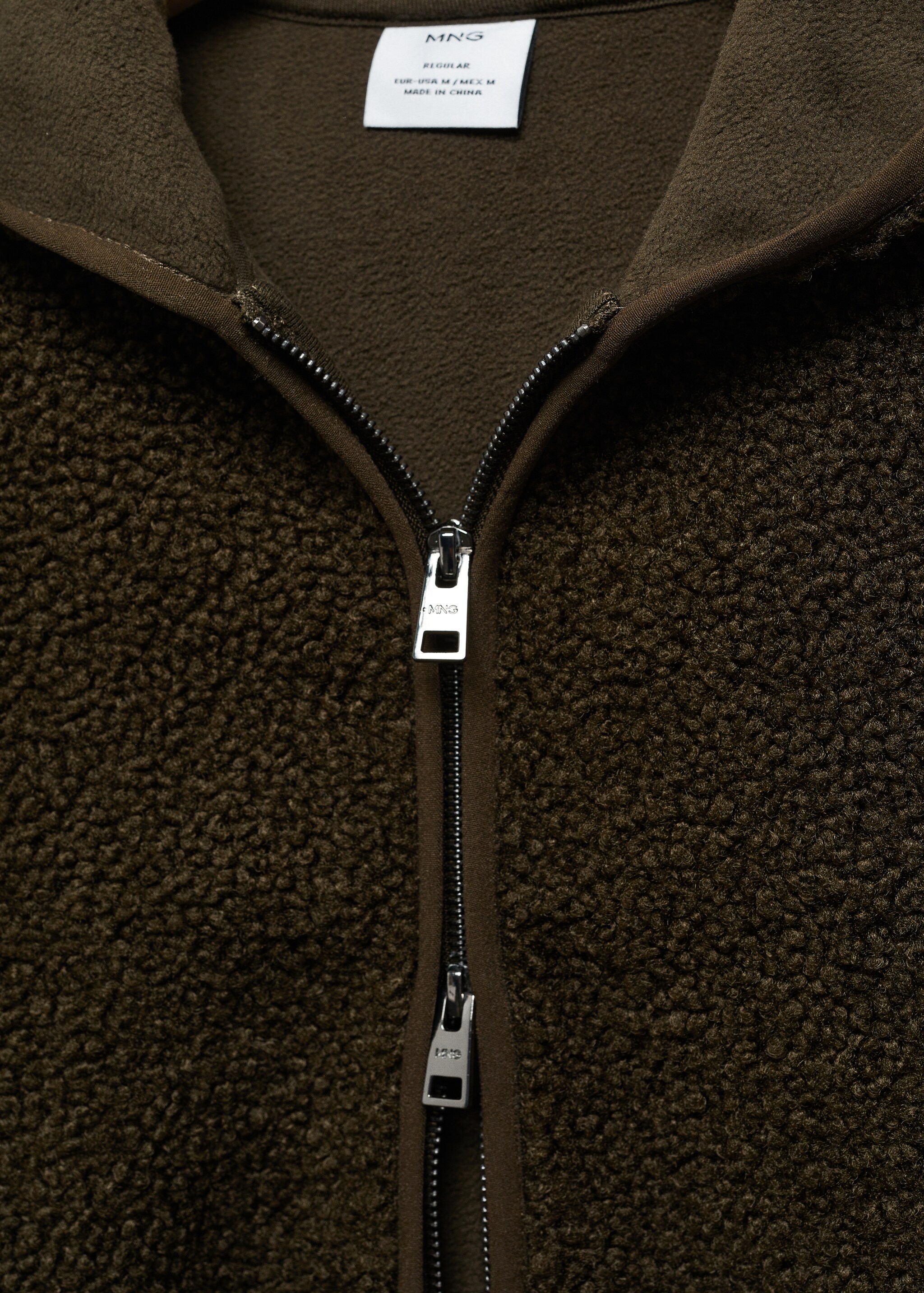 Zipper bouclé sweatshirt - Details of the article 8
