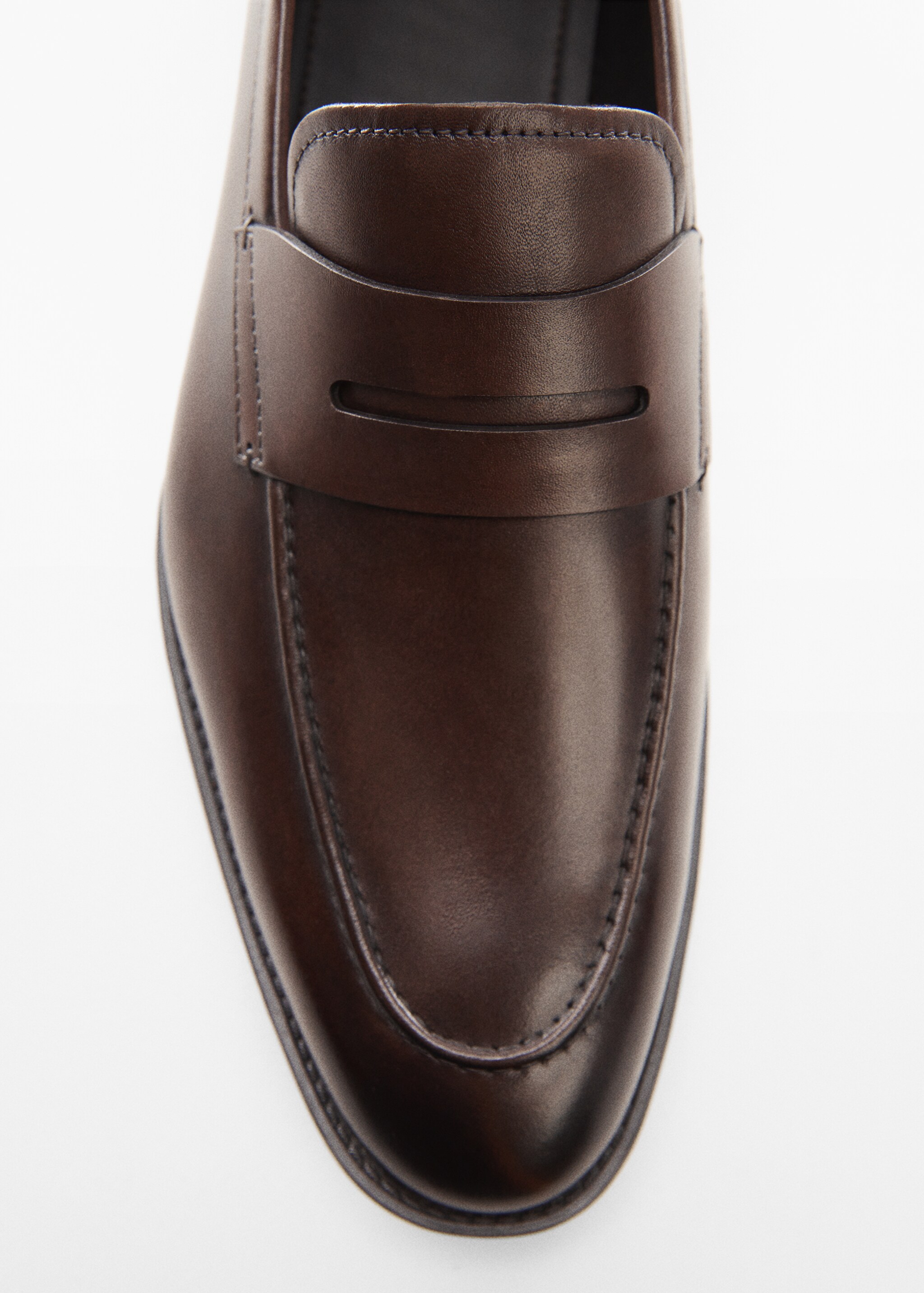 Aged-leather loafers - Details of the article 1