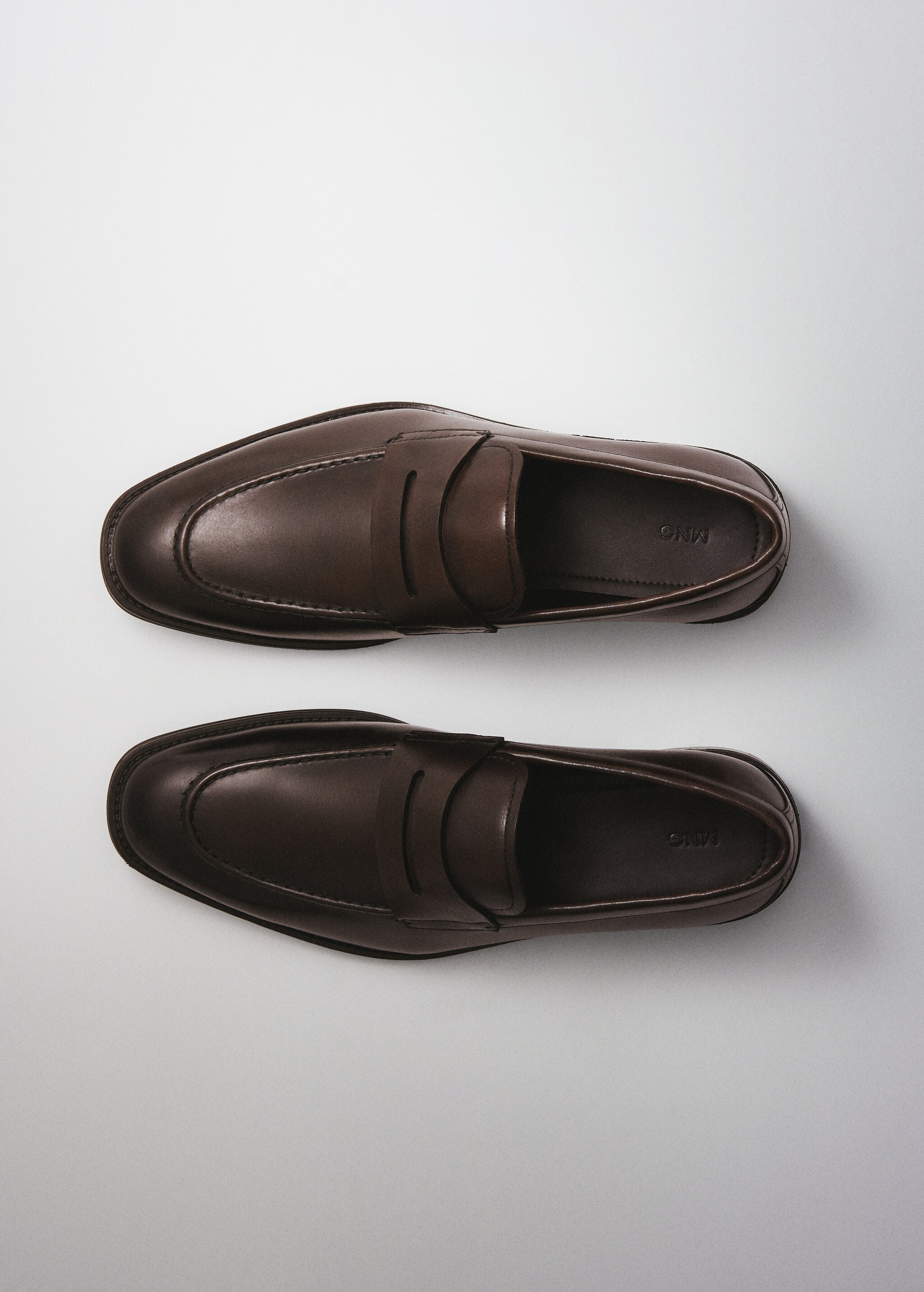 Aged-leather loafers - Details of the article 9