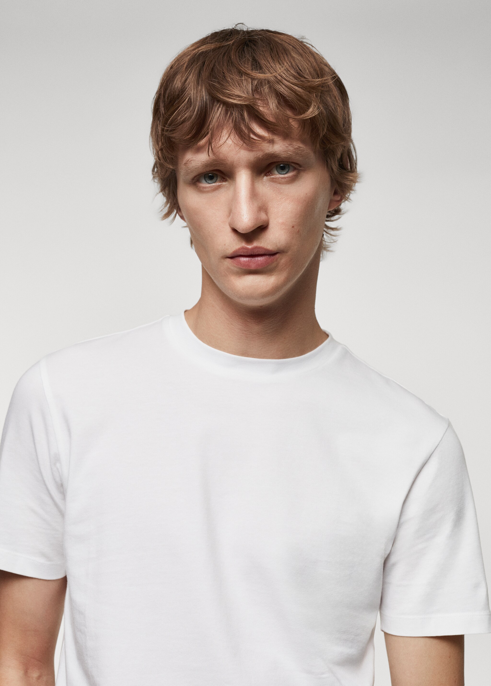Stretch cotton T-shirt - Details of the article 2