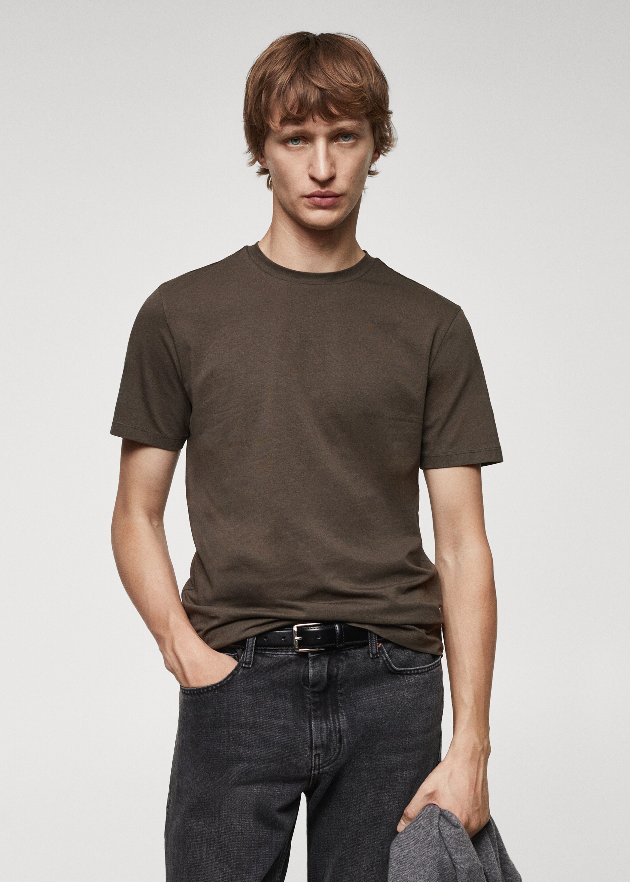 Camiseta algodón stretch - Plano medio