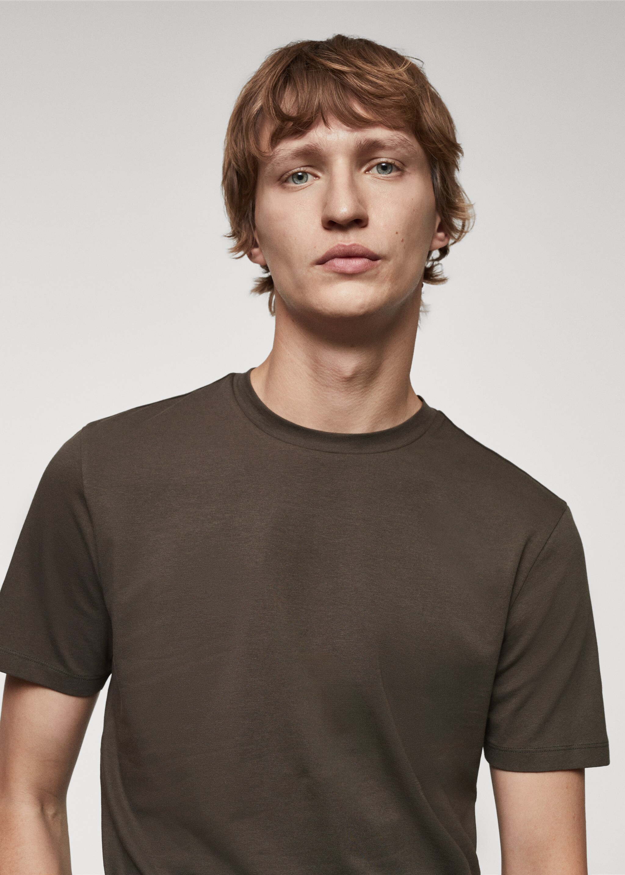 Stretch cotton T-shirt - Details of the article 2