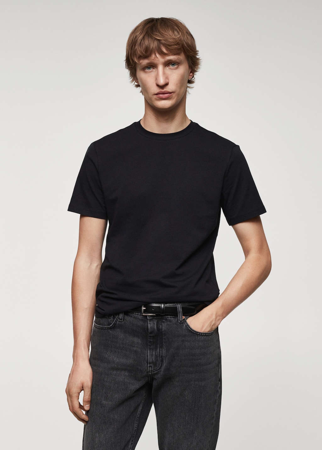 Stretch cotton T-shirt
