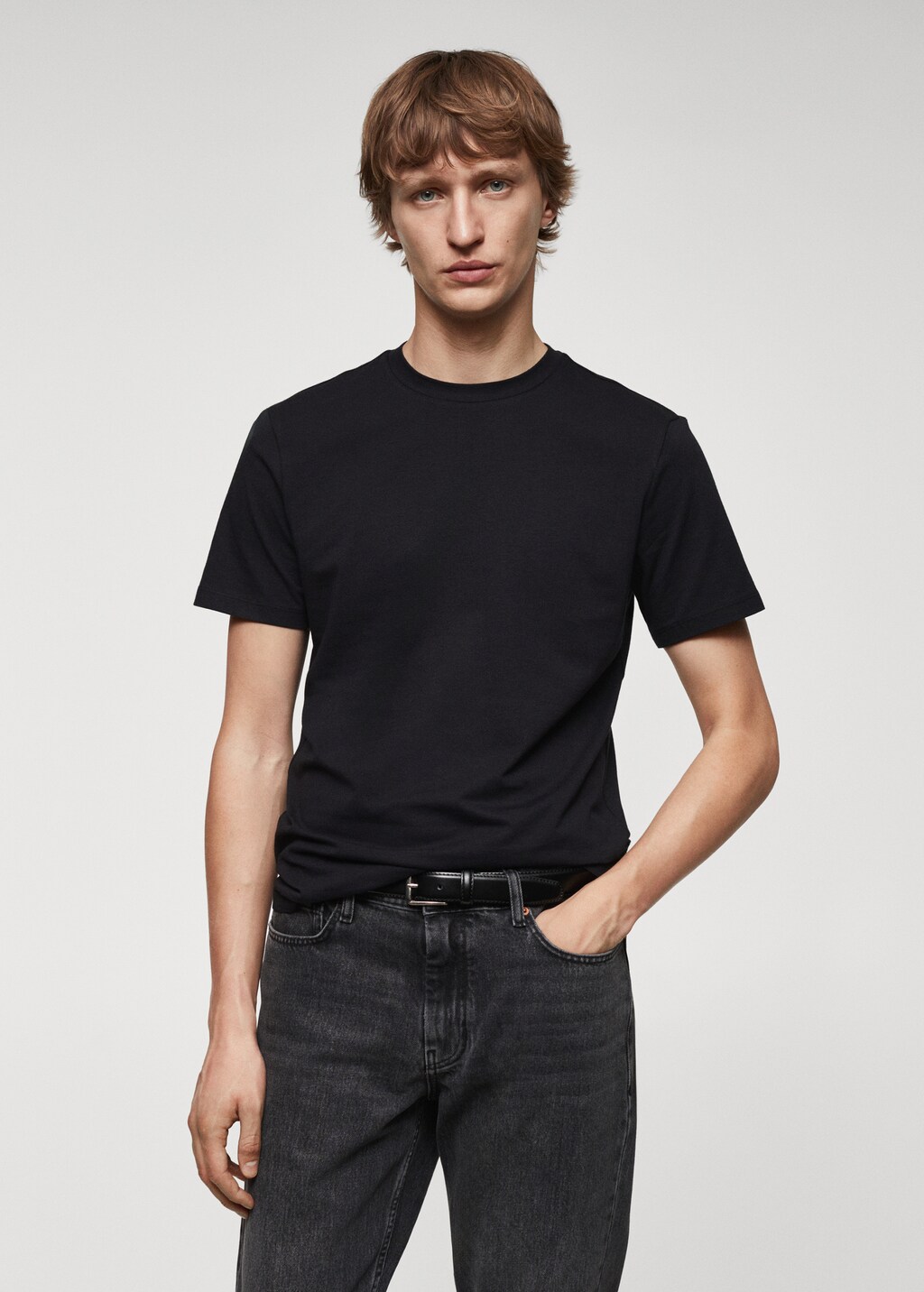 Stretch cotton T-shirt