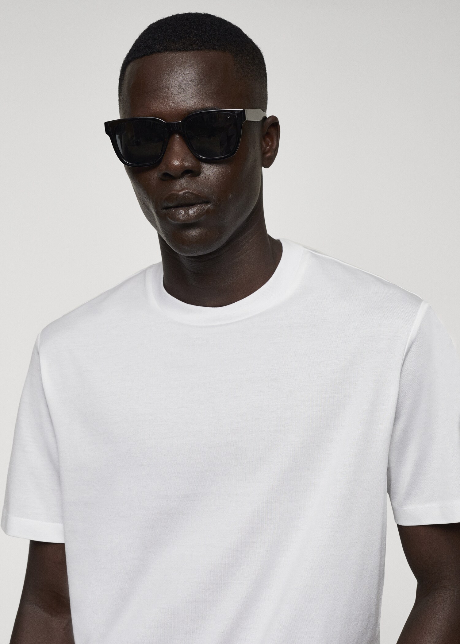 T-shirt slim-fit mercerisé - Détail de l'article 1