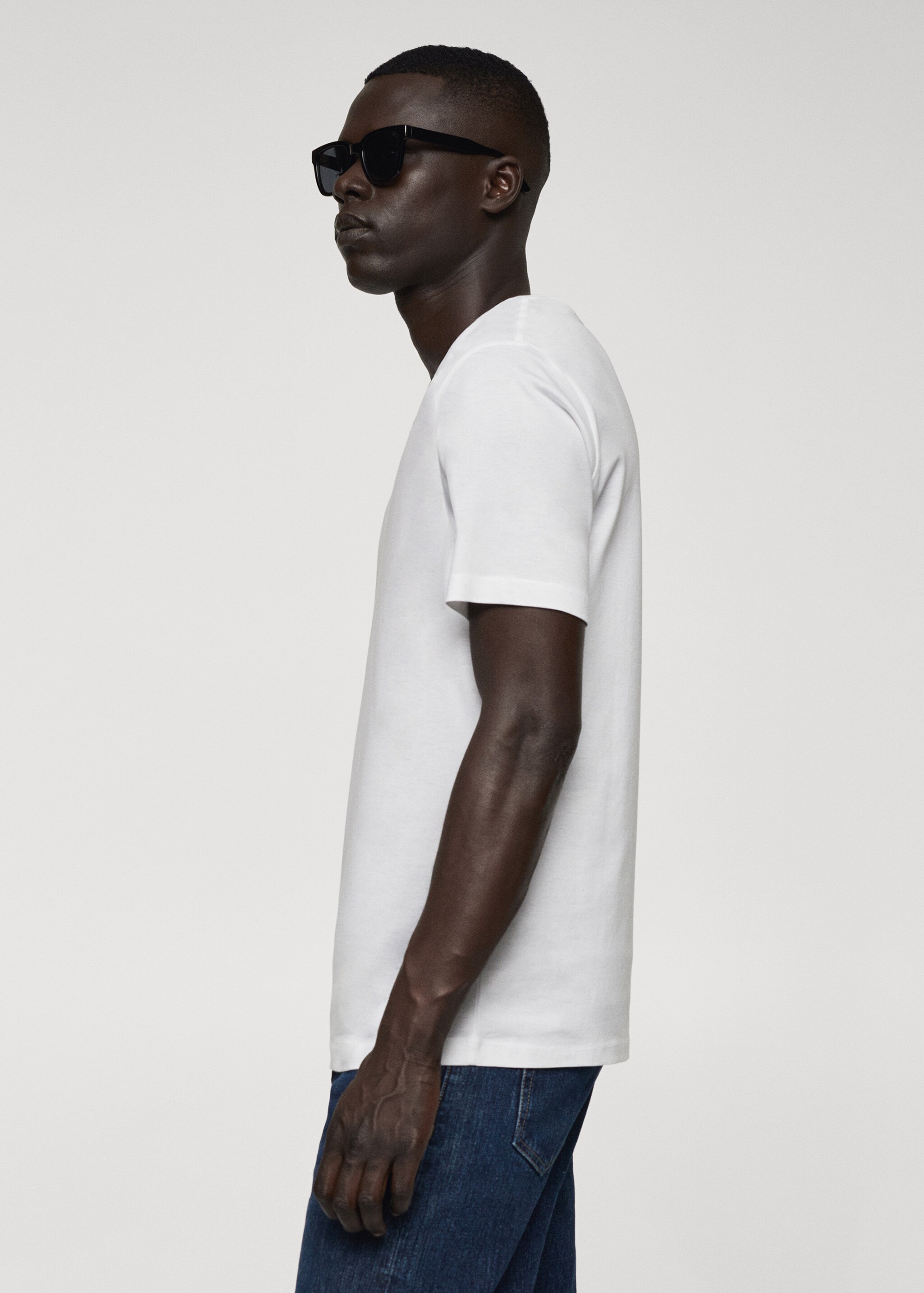 Mercerized slim fit T-shirt - Details of the article 2